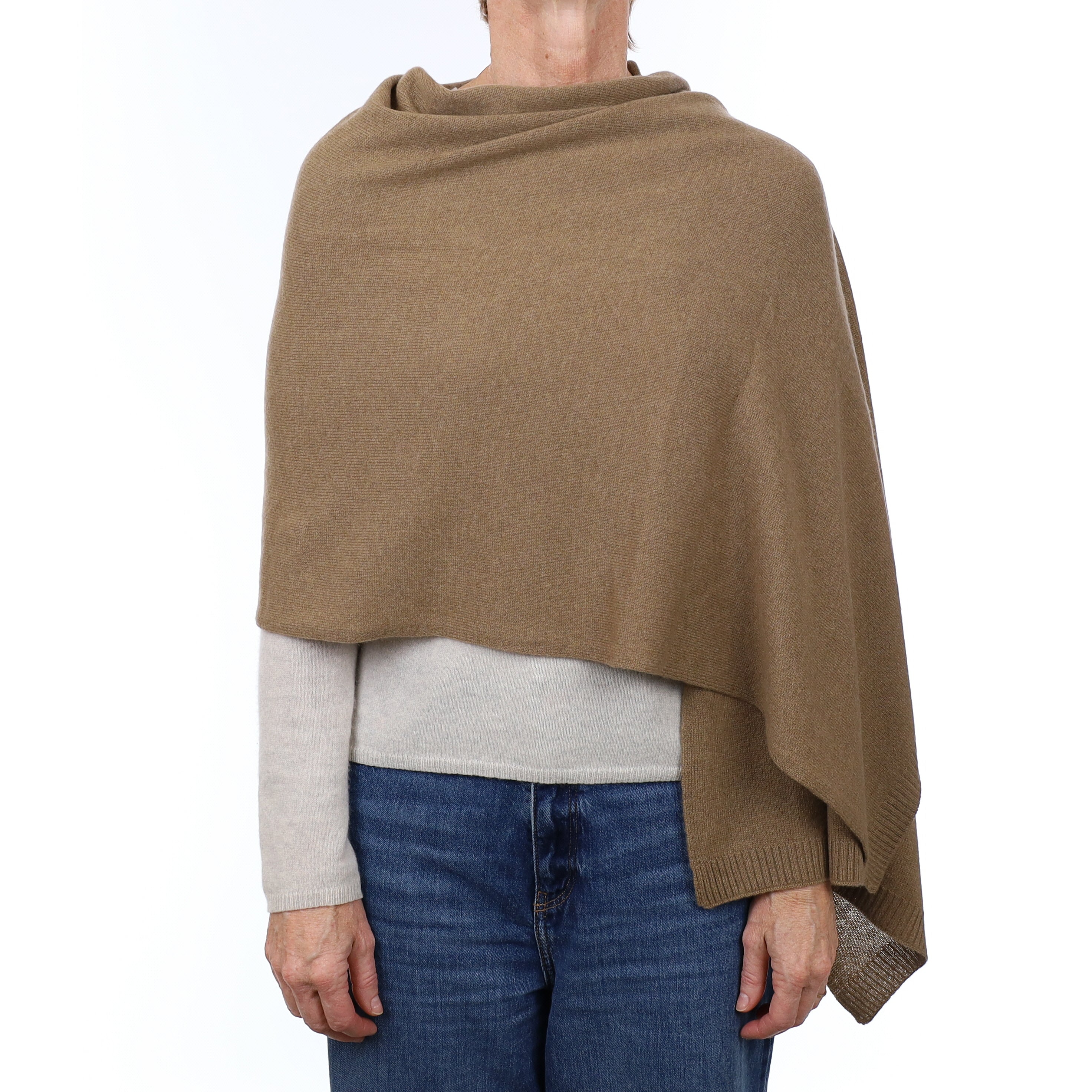 Brand New Latte Recycled Cashmere Wrap