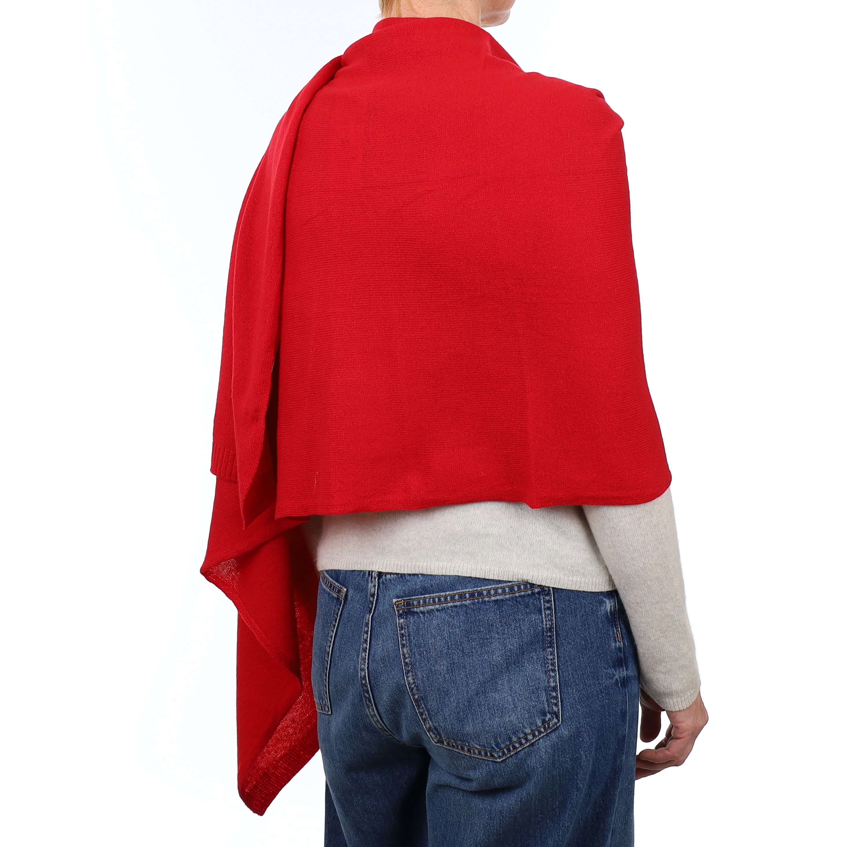 Brand New Post Box Red Recycled Cashmere Wrap