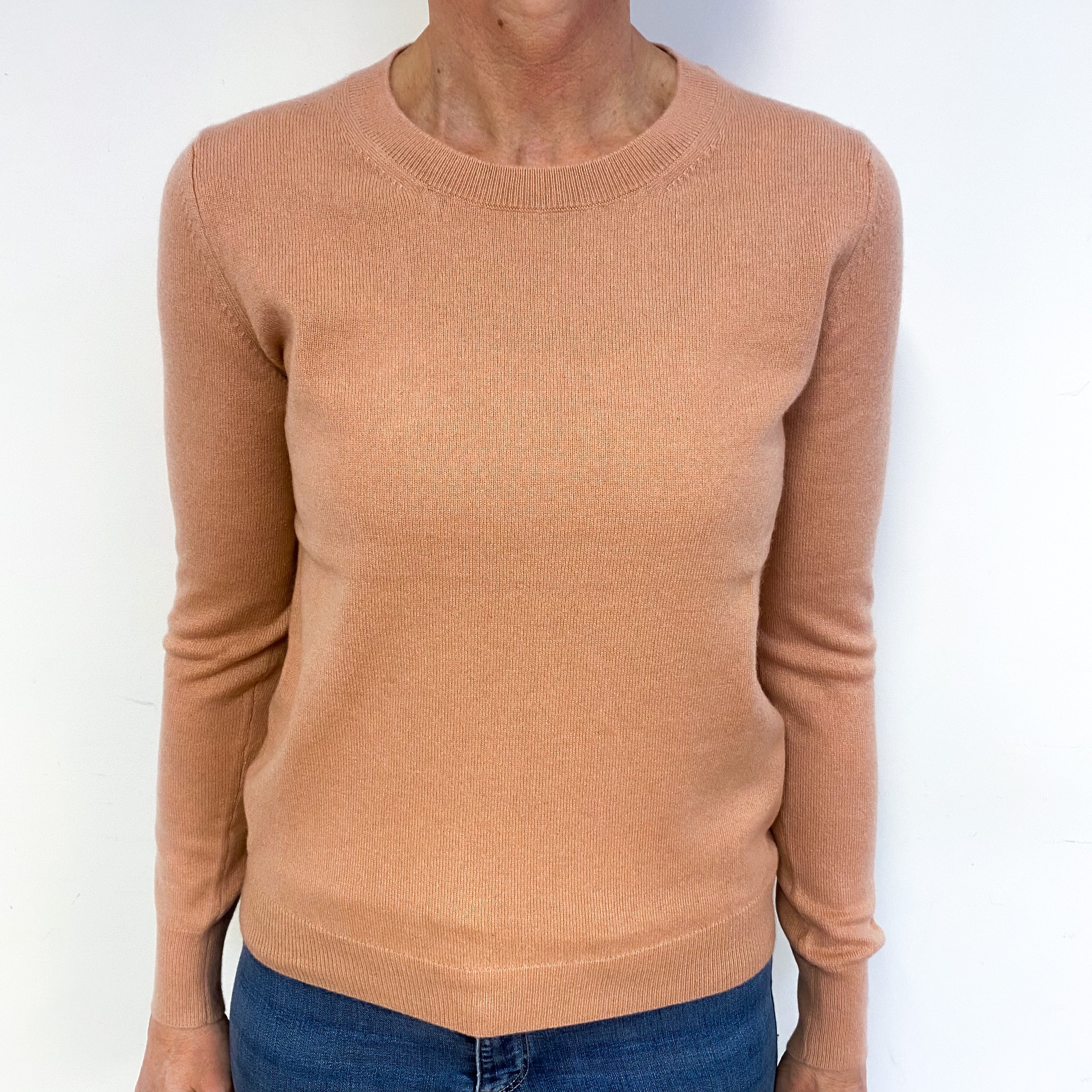 Soft Shell Pink Cashmere Crew Neck Jumper Medium