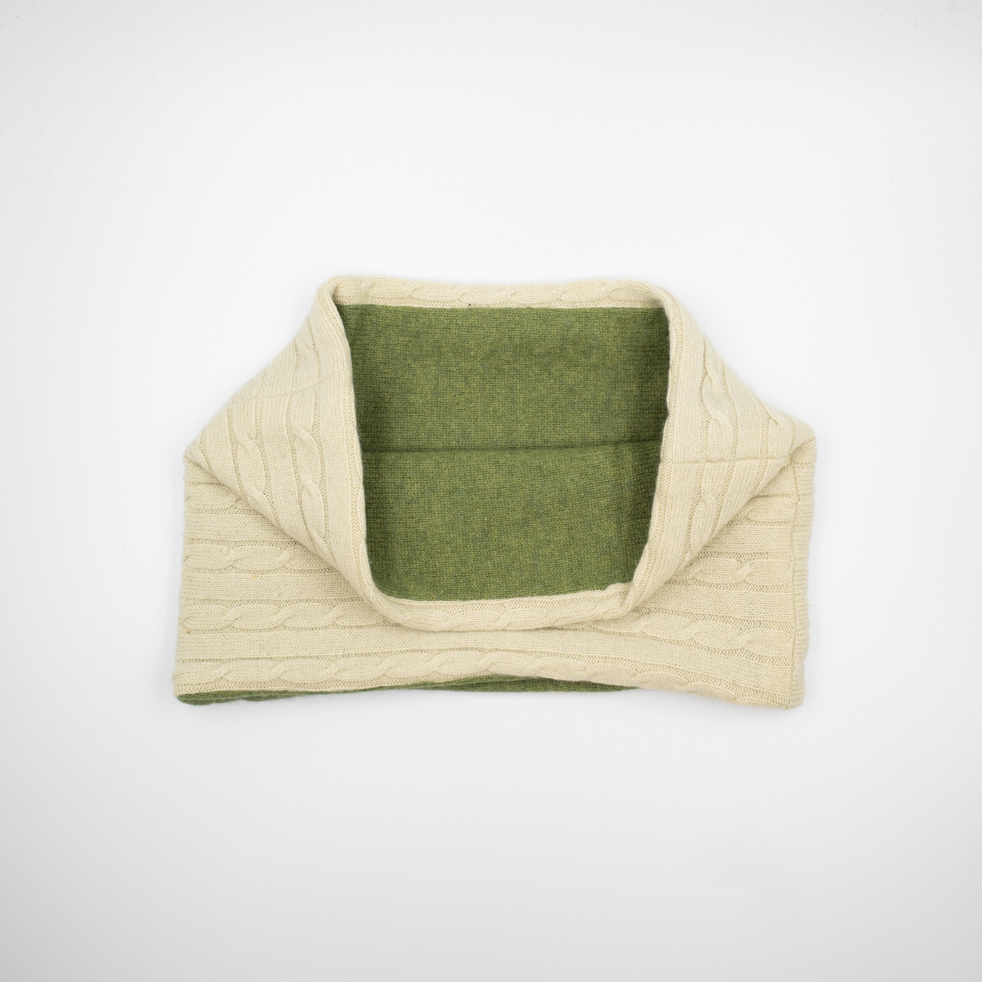 Celery and Moss Green Neck Warmer
