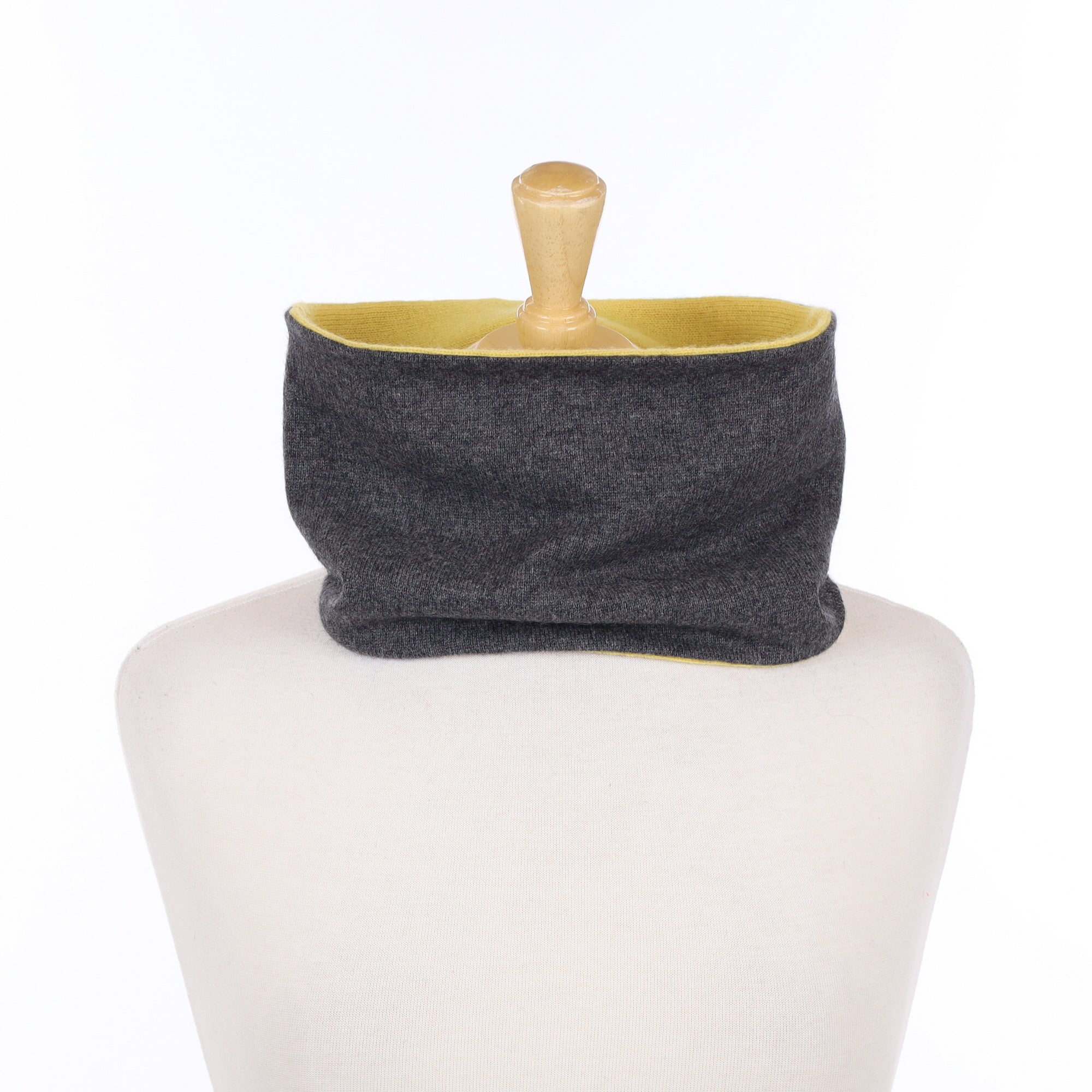 Slate Grey and Yellow Neck Warmer