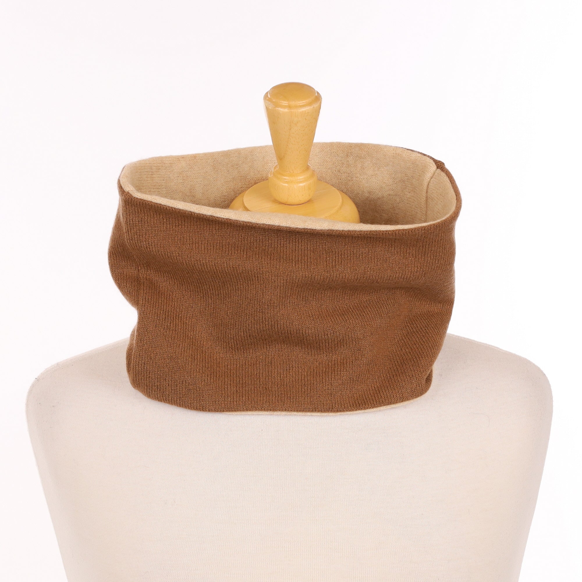 Nutmeg Brown and Oatmeal Neck Warmer