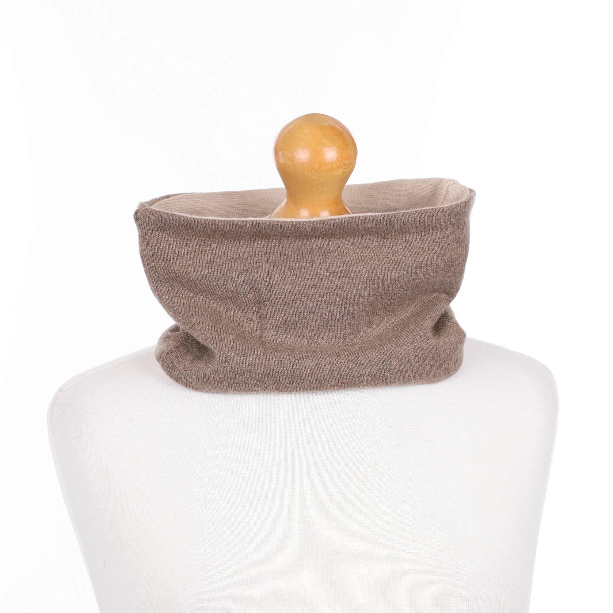 Latte and Taupe Brown Neck Warmer
