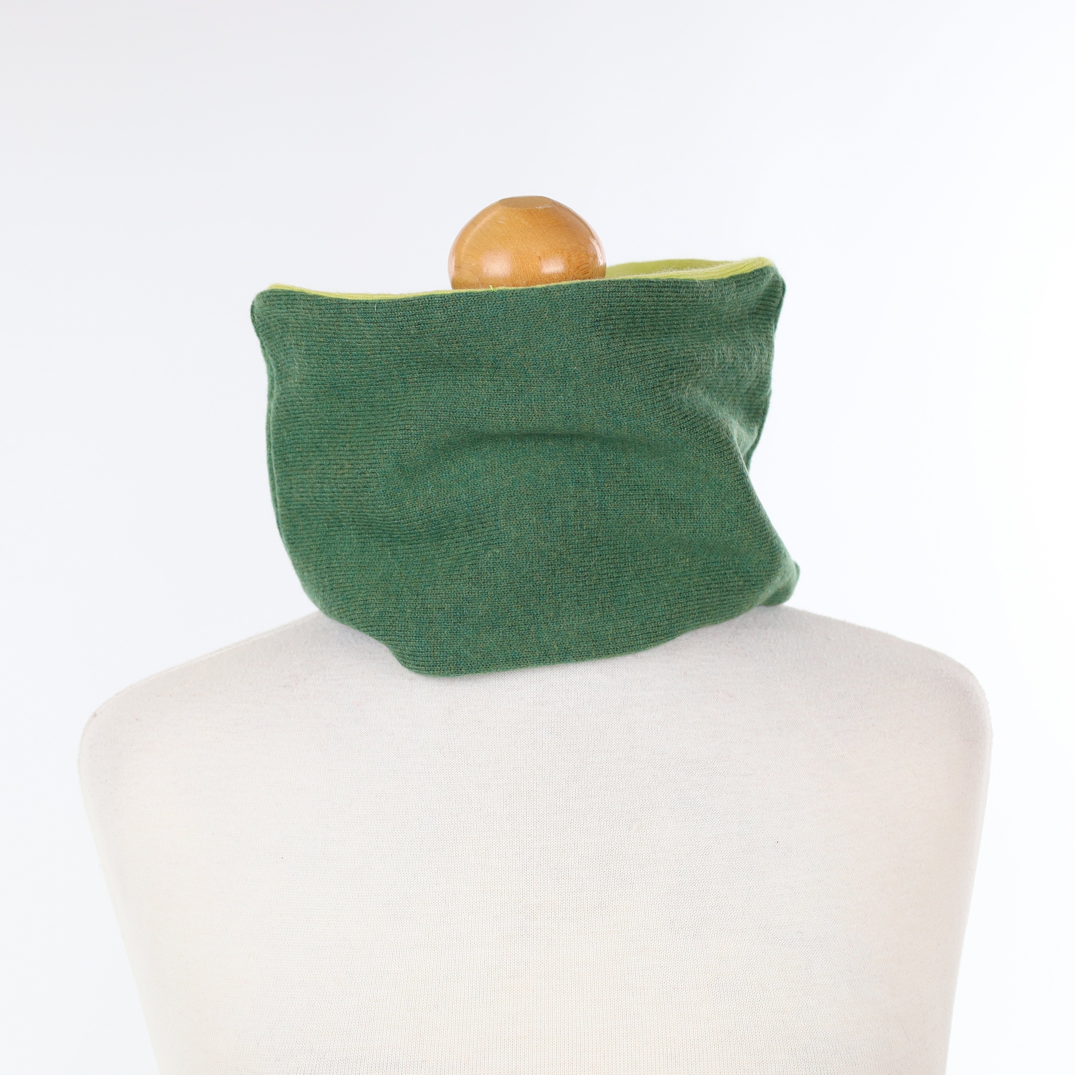 Fern and Light Green Neck Warmer