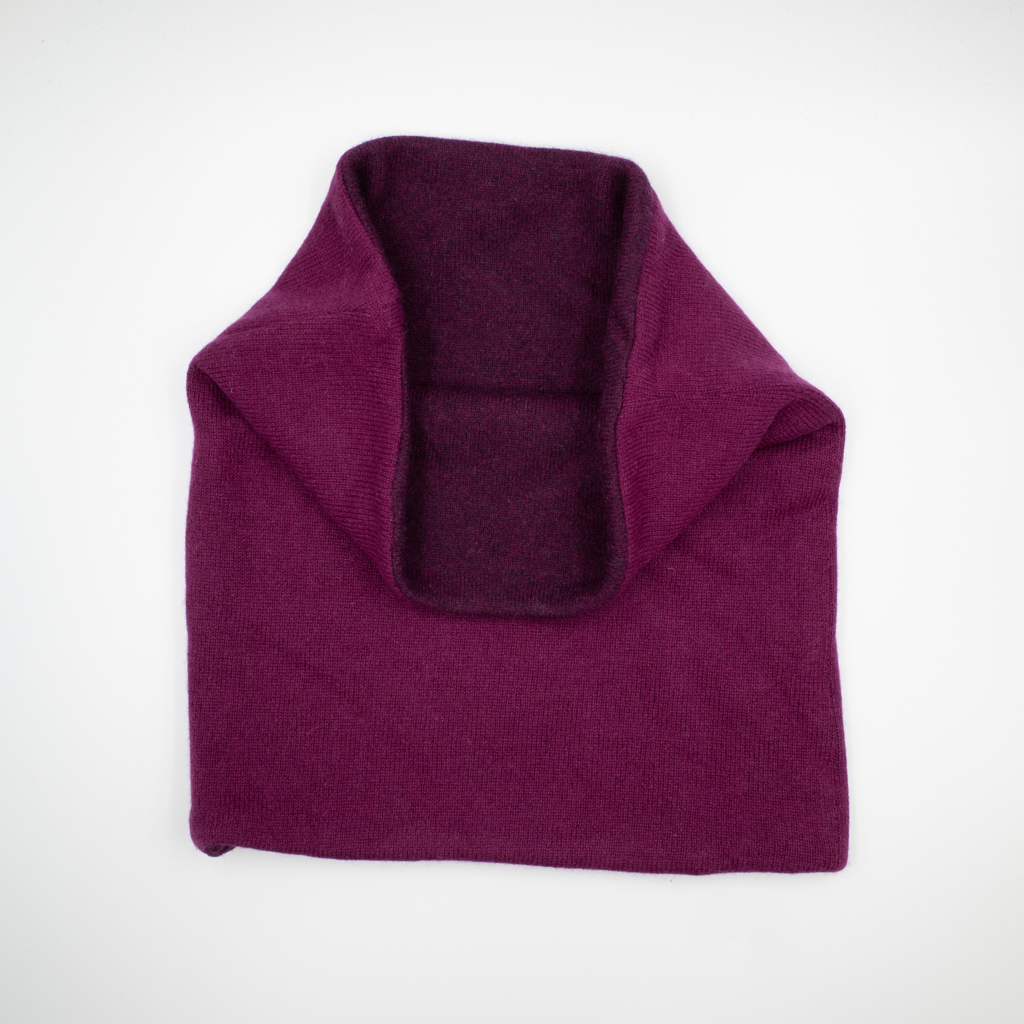 Plum and Mulberry Purple Luxury Double Layered Snood