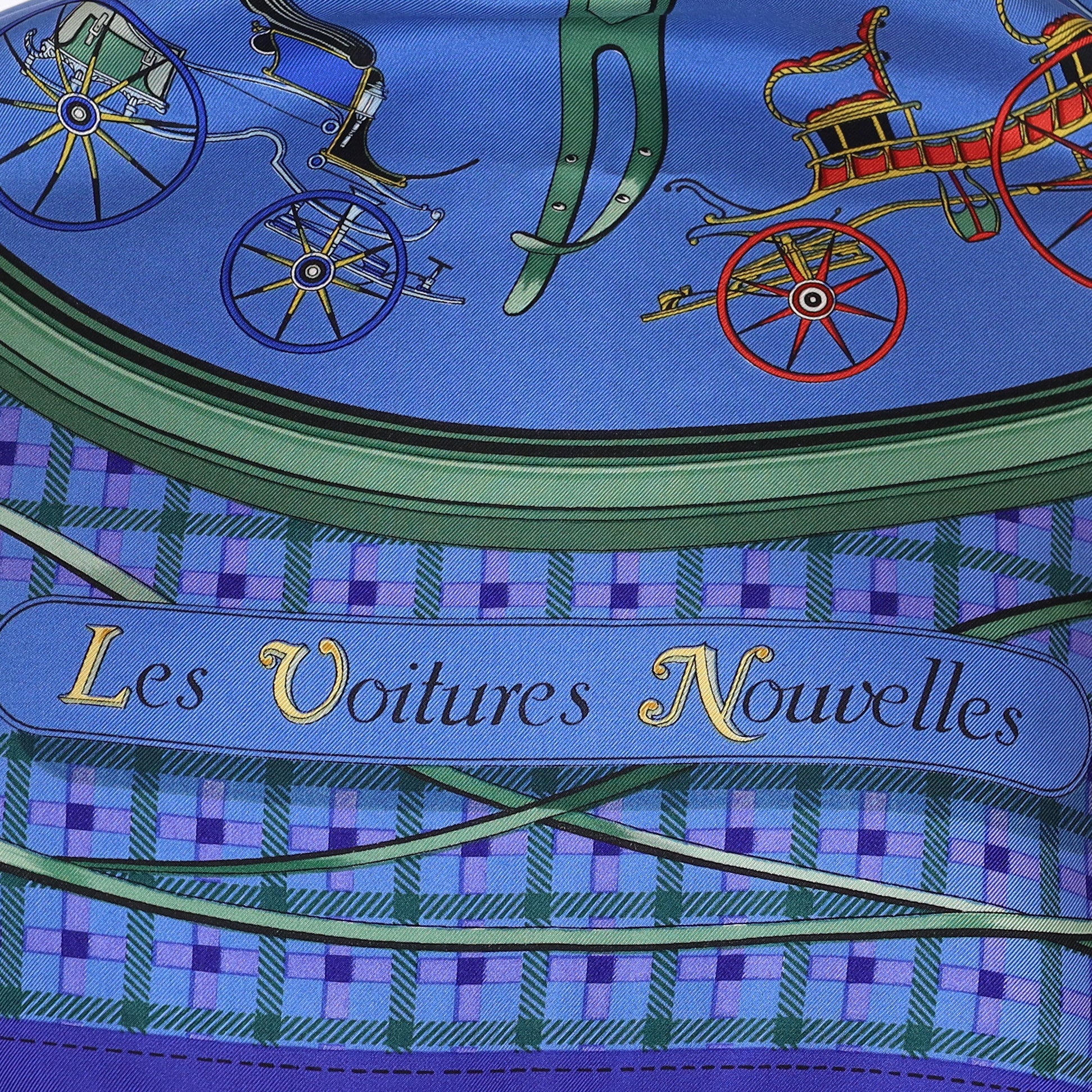 Hermès Les Voitures Nouvelles Silk Scarf Quite Rare