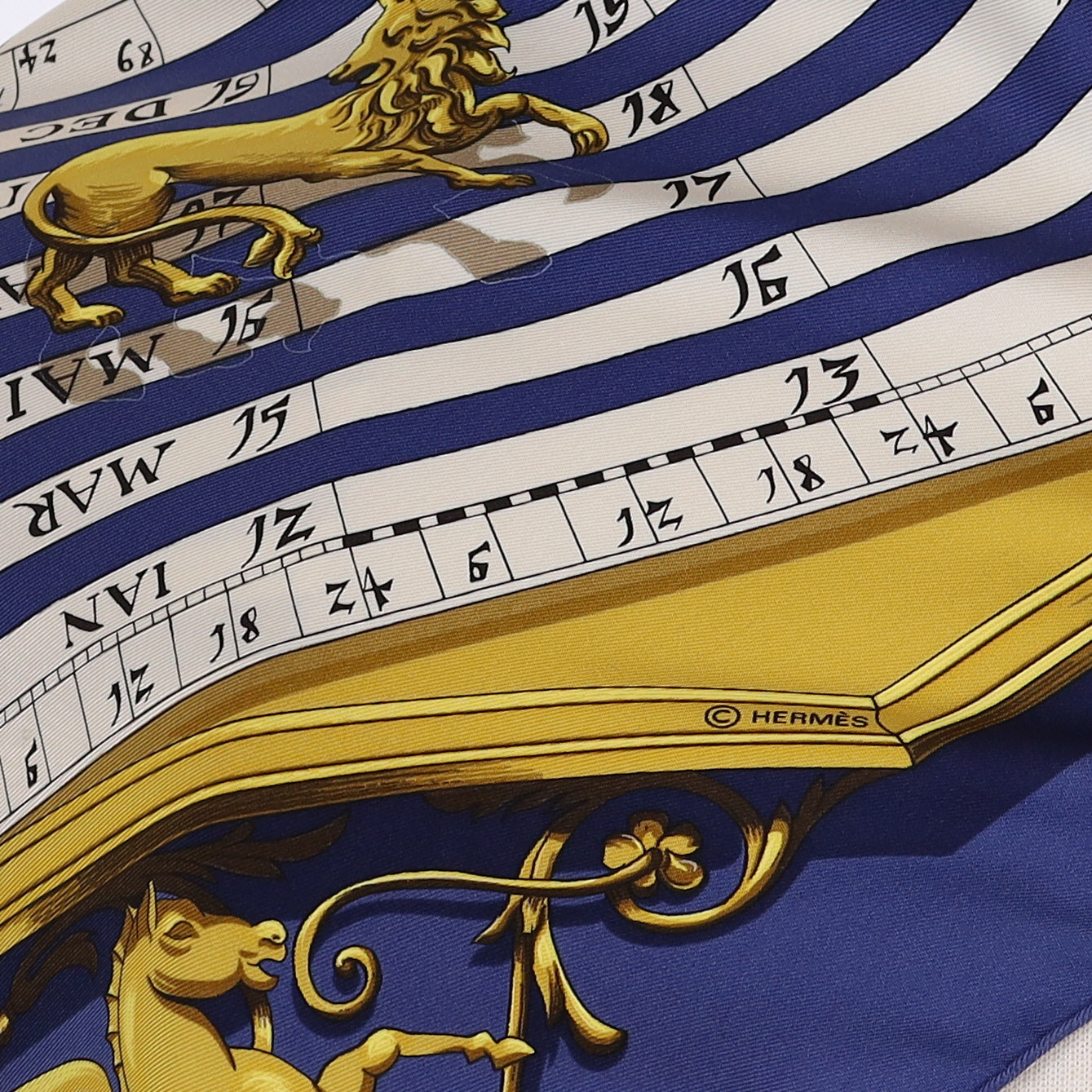 Hermès Dies et Hore Silk Scarf