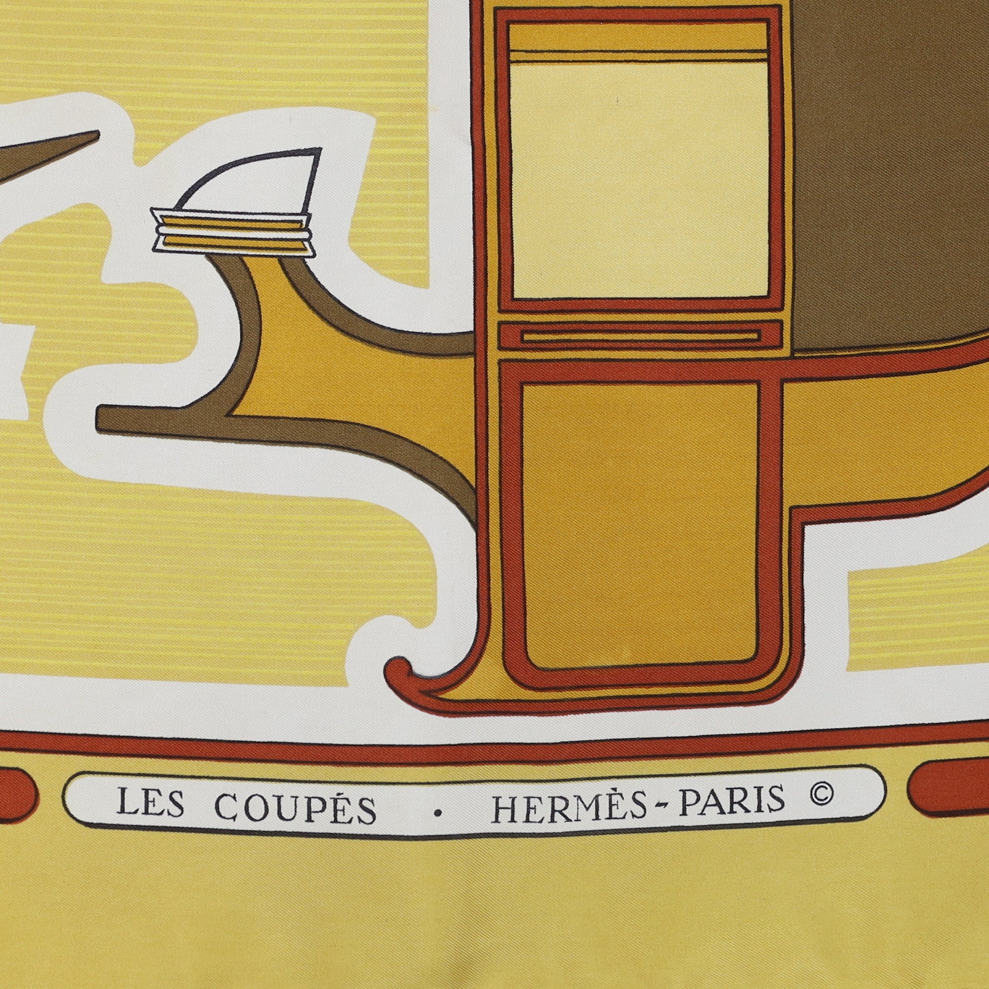 Hermès Les Coupés Vintage Silk Scarf
