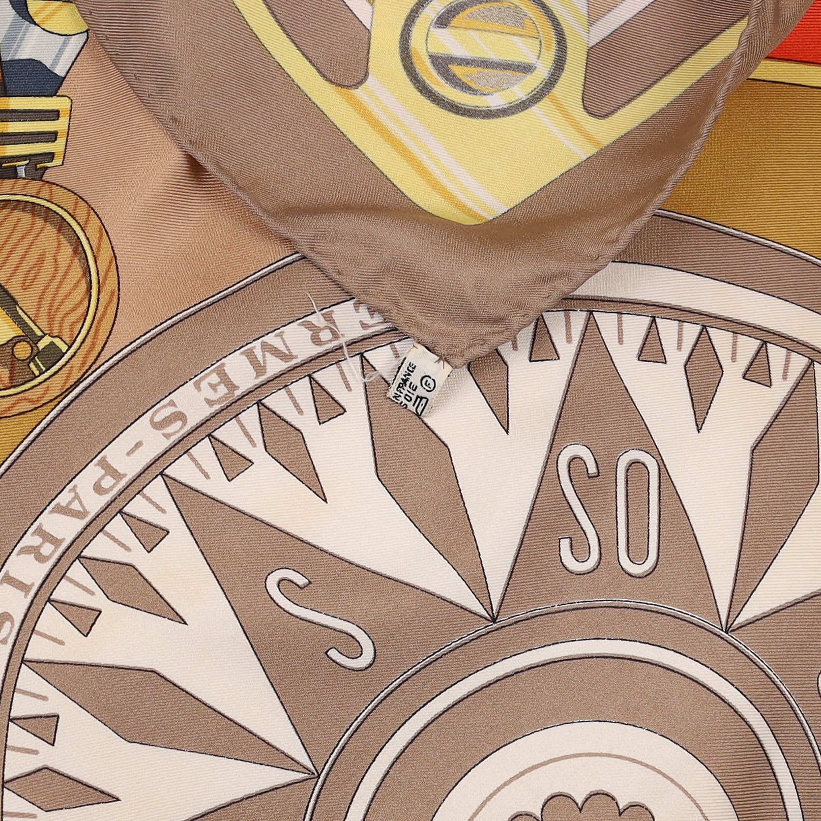 Hermès Sextants Silk Scarf