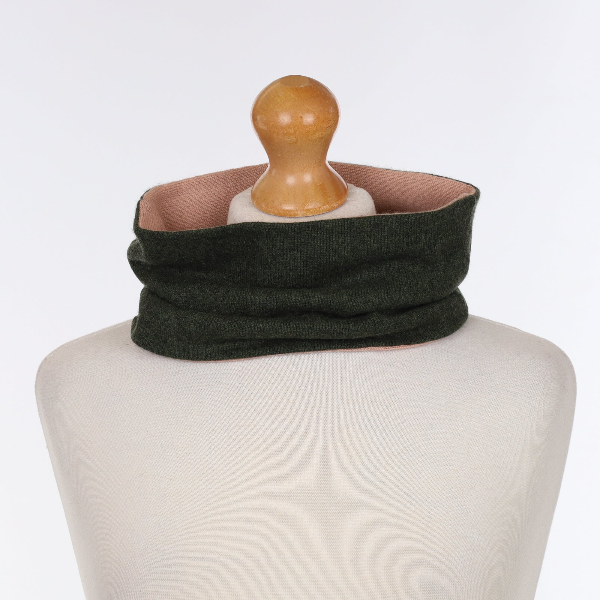 Deep Khaki & Nude Neck Warmer