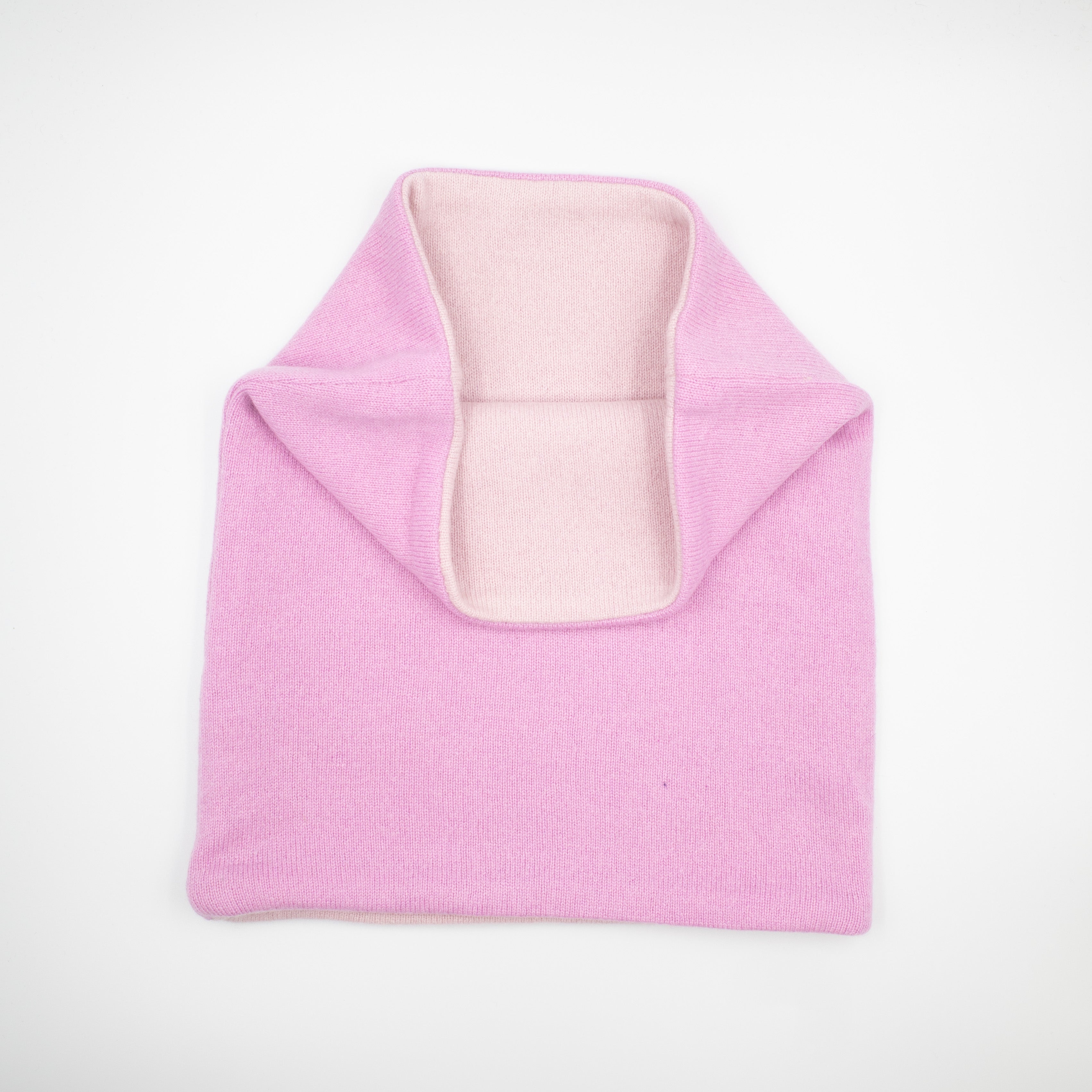 Mauve and Pale Pink Luxury Double Layered Snood