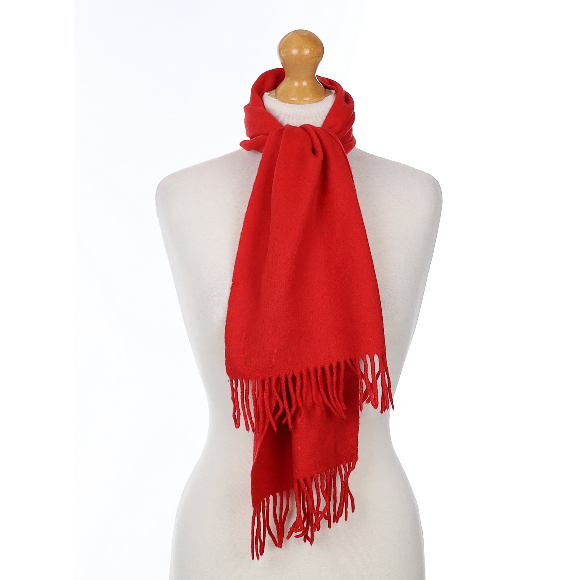 Scarlett Red Cashmere Woven Scarf