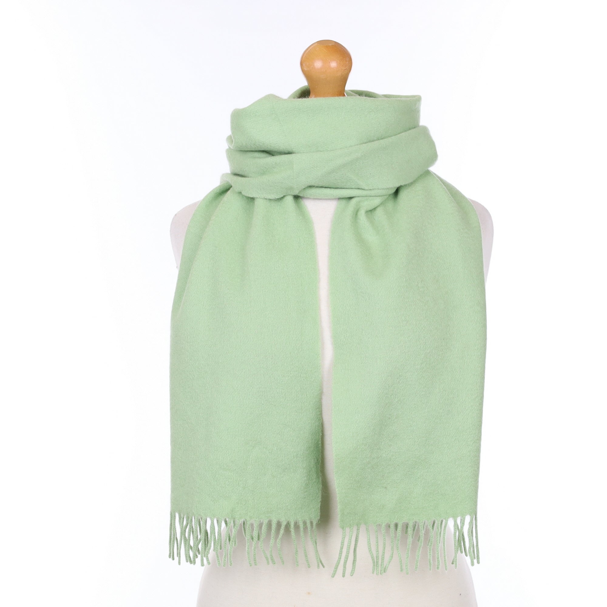 Celadon Green Cashmere Woven Scarf