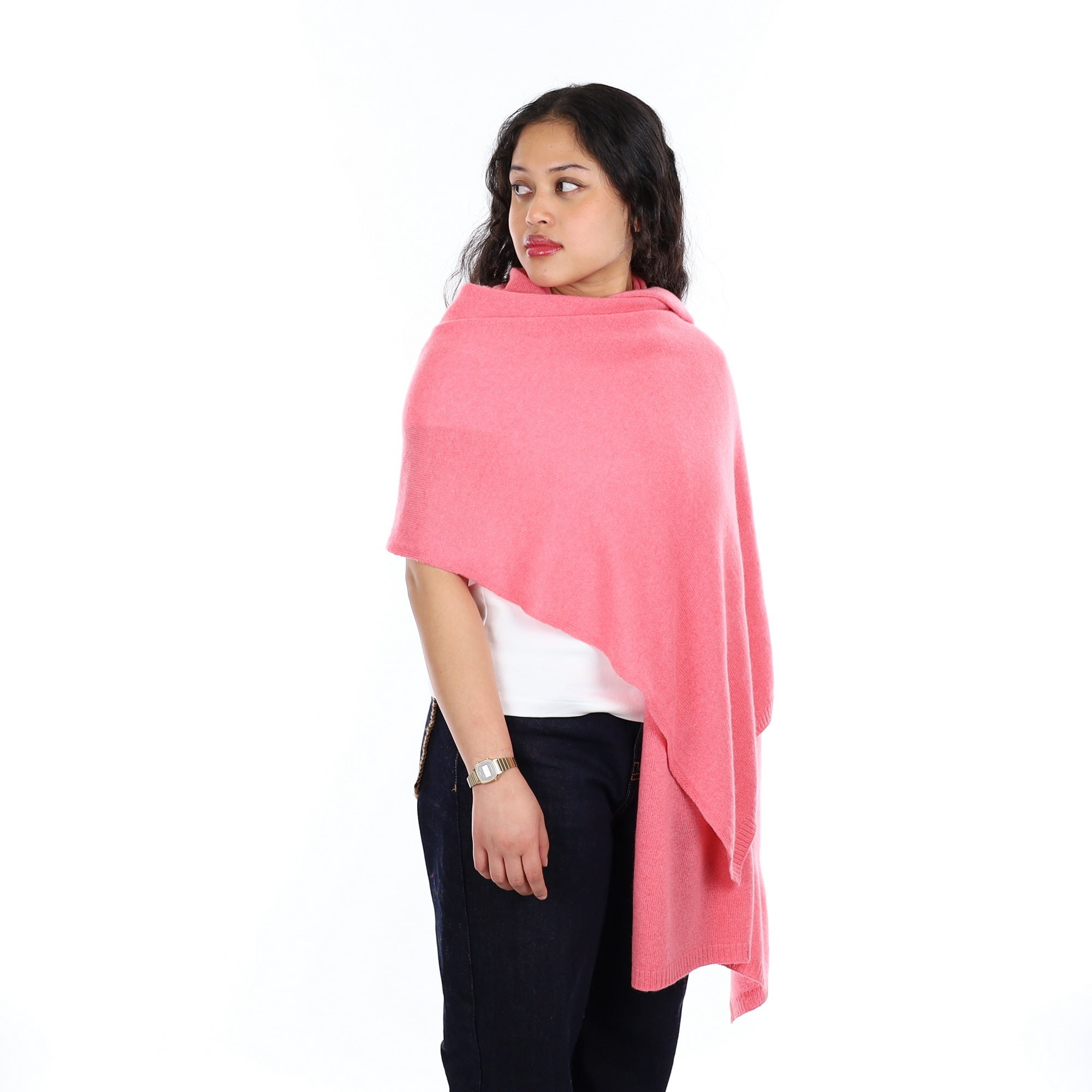 Brand New Strawberry Ice Recycled Cashmere Wrap