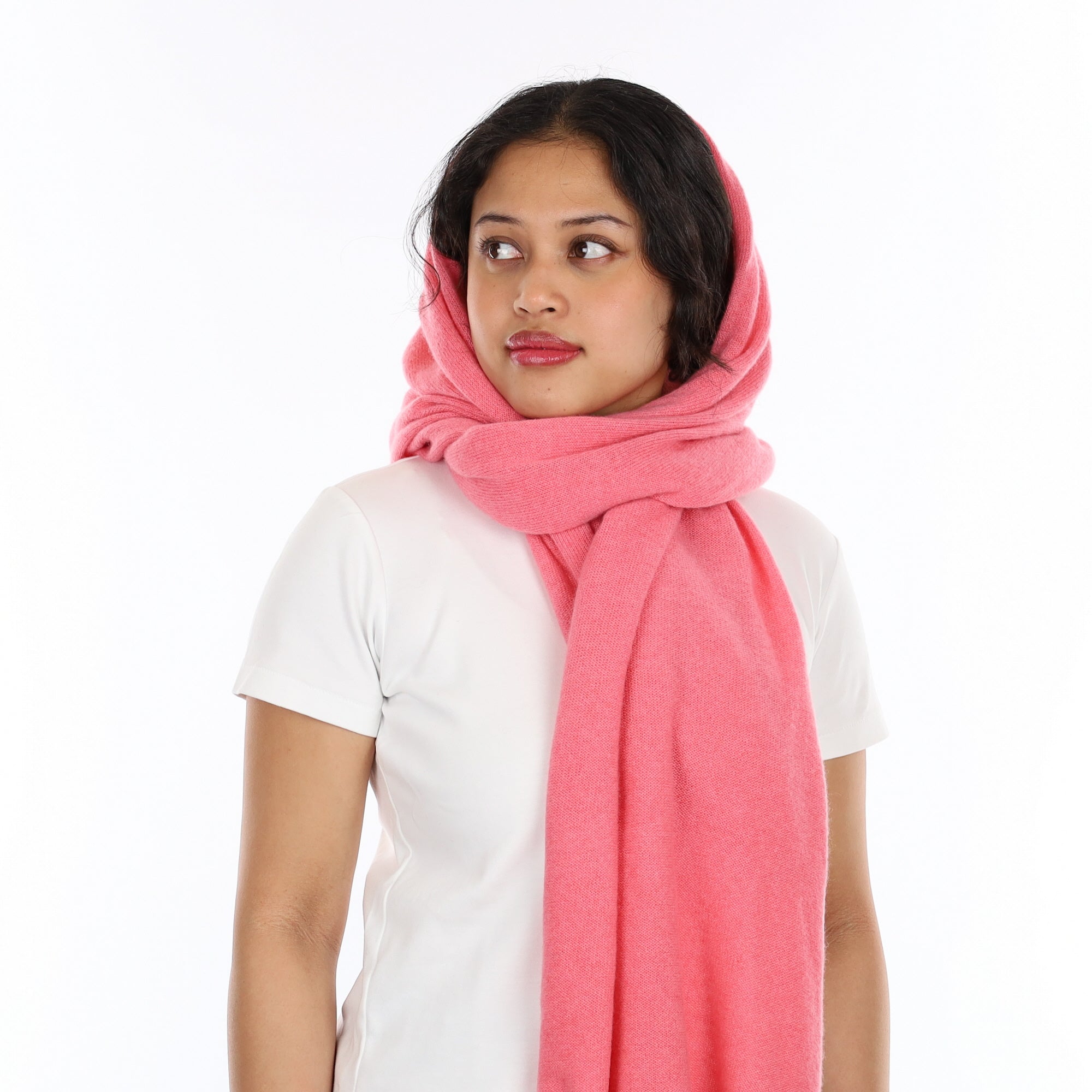 Brand New Strawberry Ice Recycled Cashmere Wrap