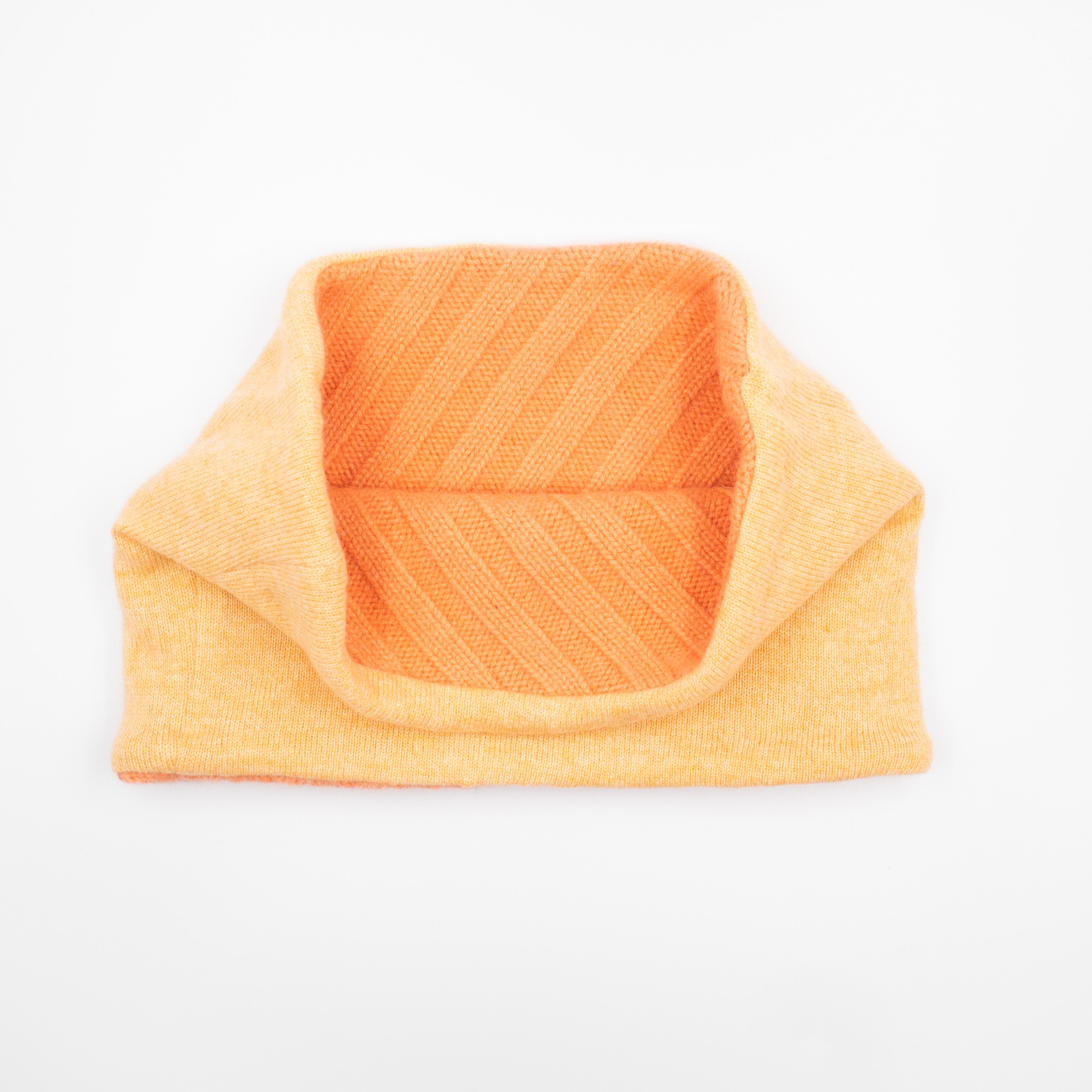 Apricot and Tangerine Rib Neck Warmer