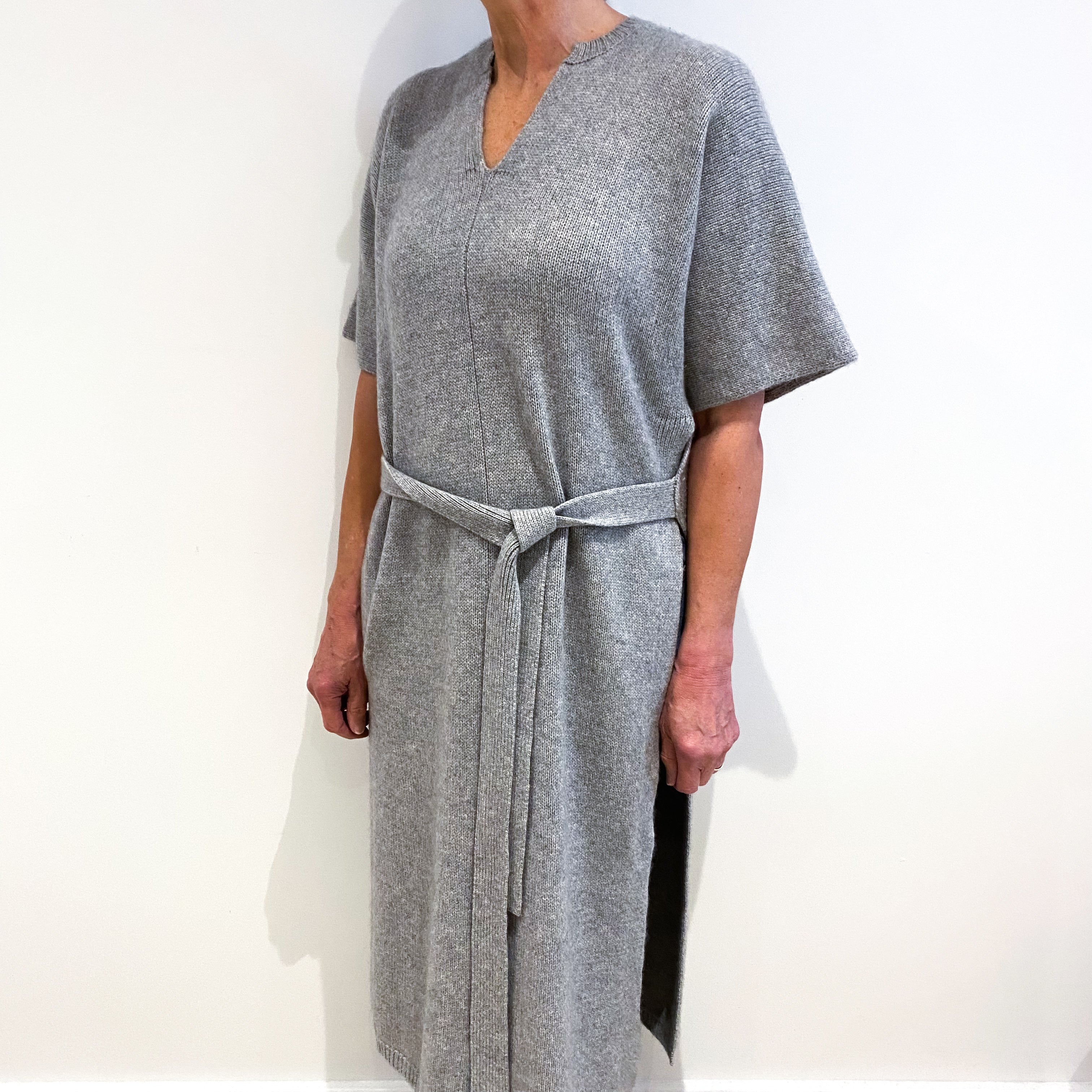 Joseph Cashmere V Neck Tunic With Split Sides Medium