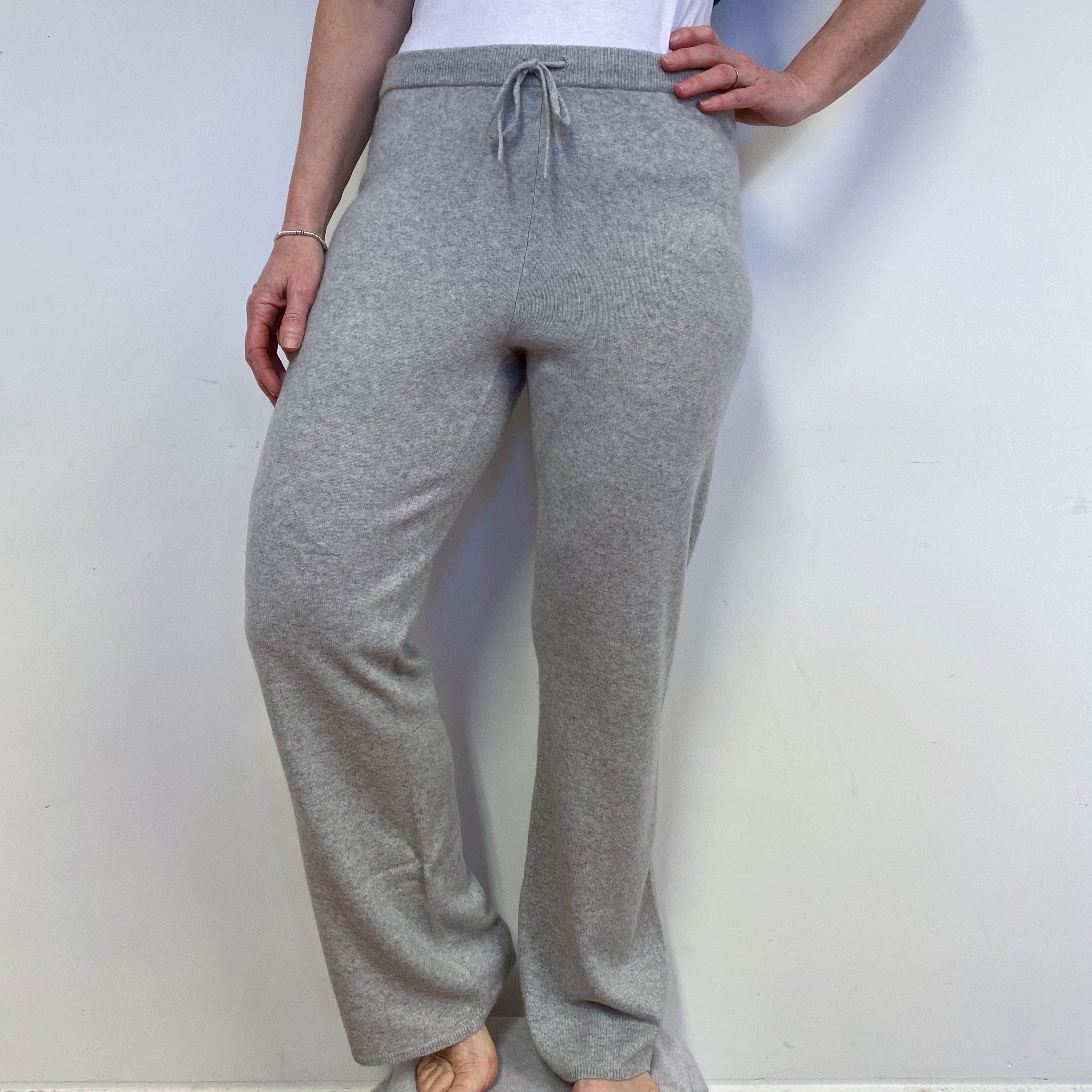 Smoke Grey Cashmere Lounge Pants Medium