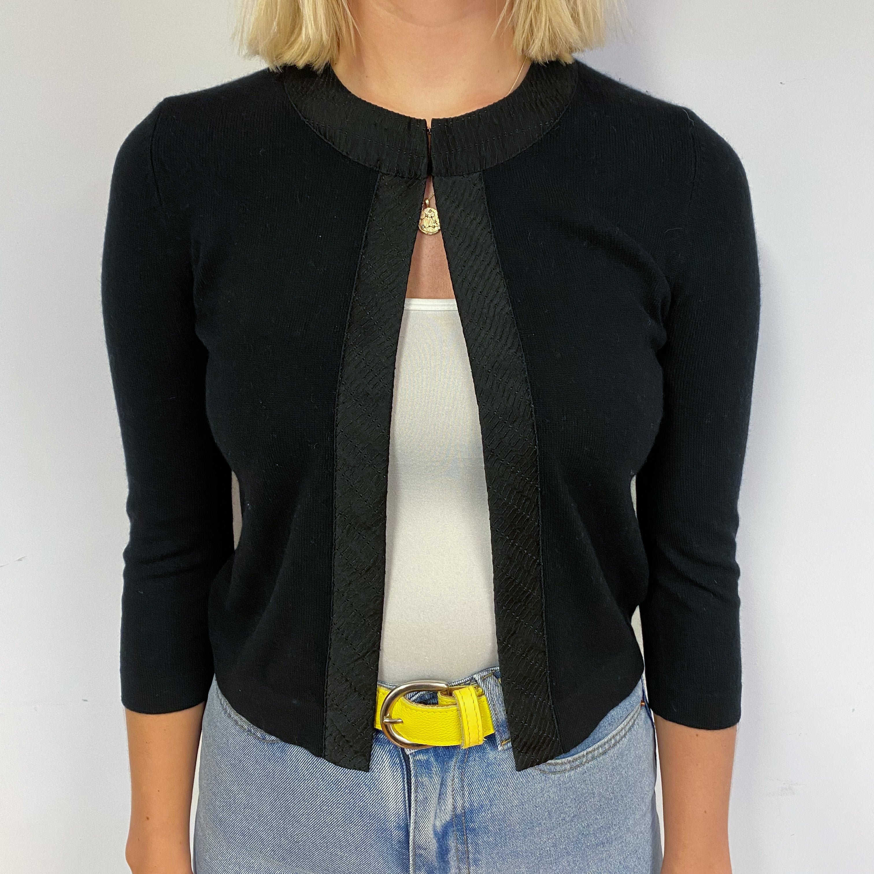 Black Cashmere Cardigan Small