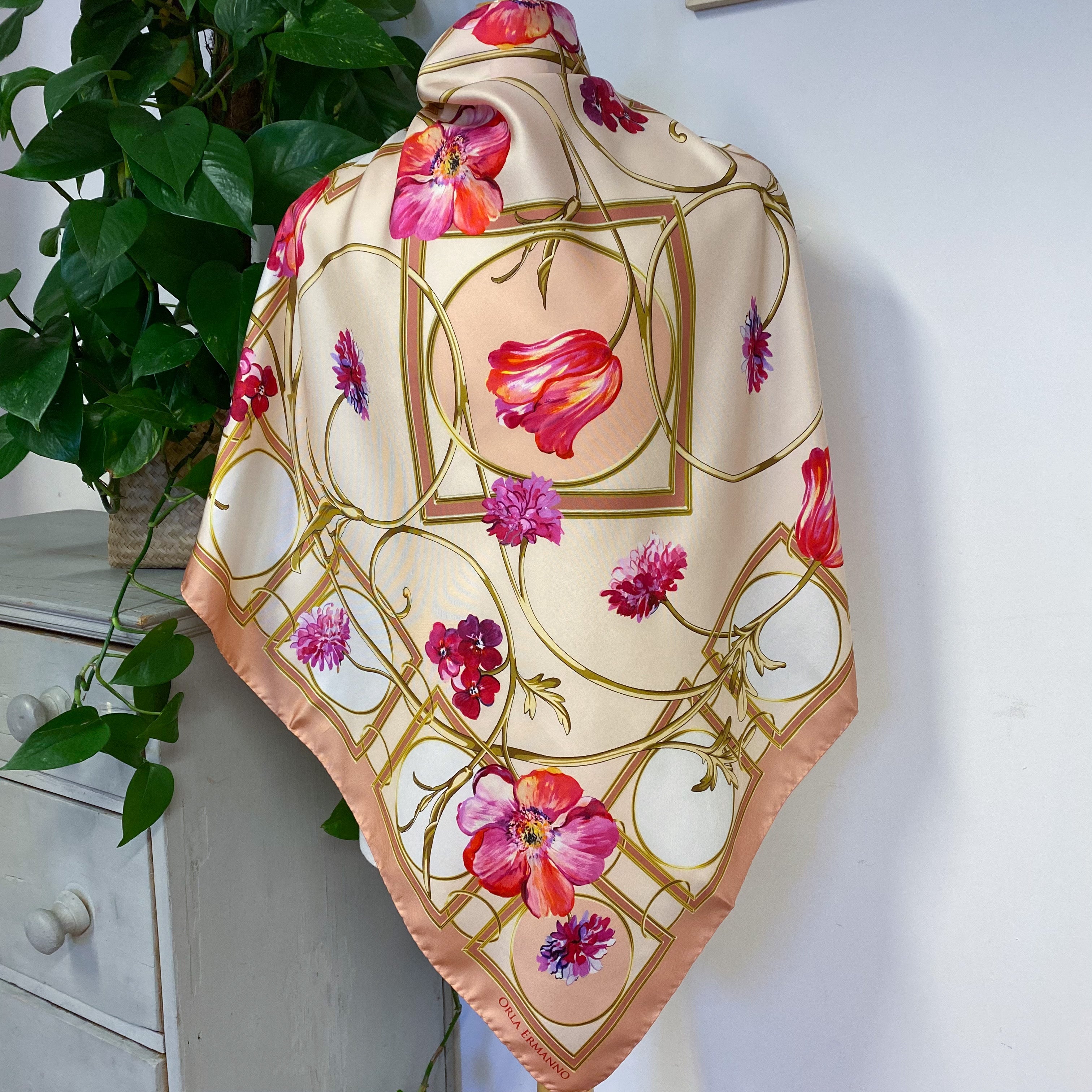 Brand New Orla Ermanno Silk Scarf