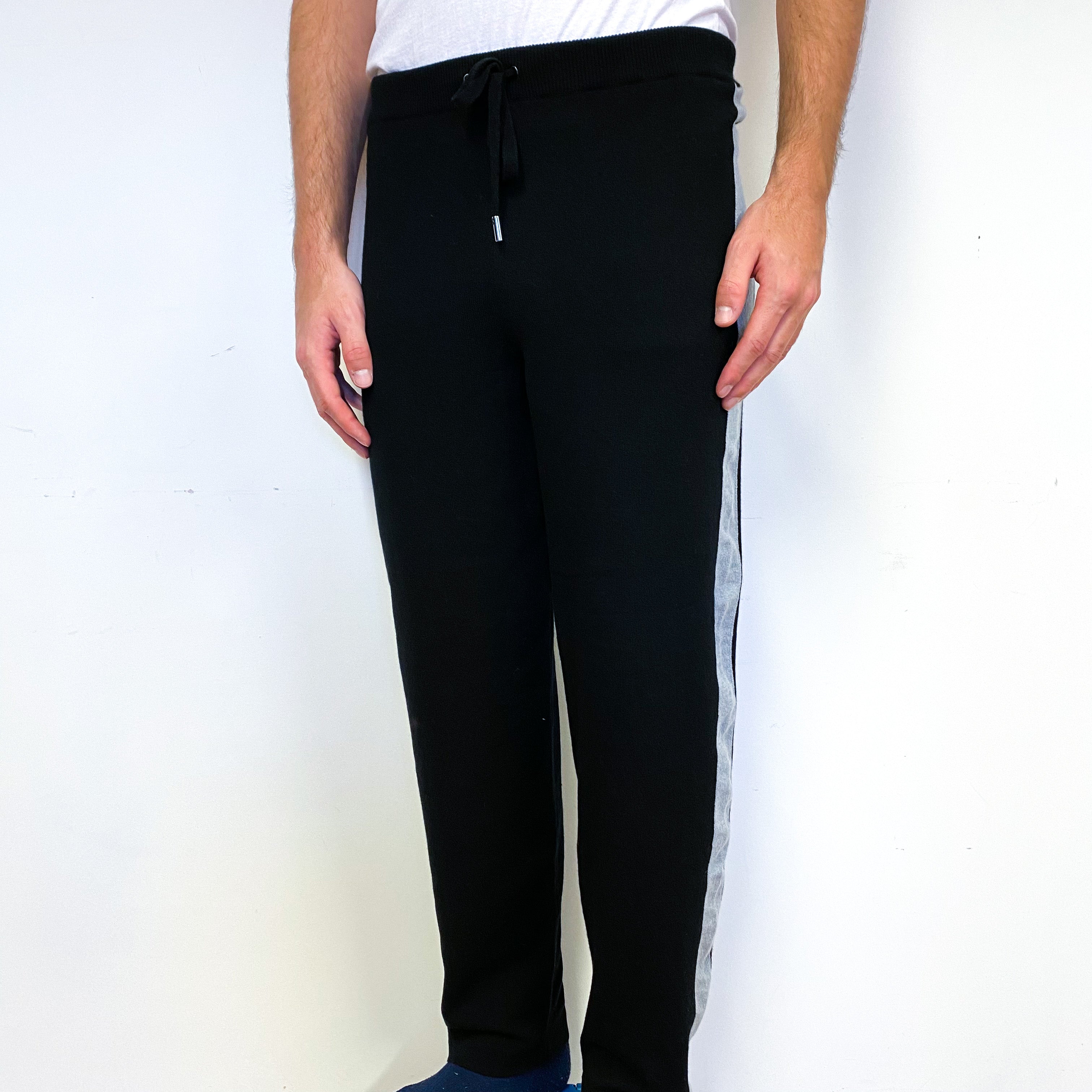 Men’s Luxury Brand New Scottish Black Lounge Pants Medium