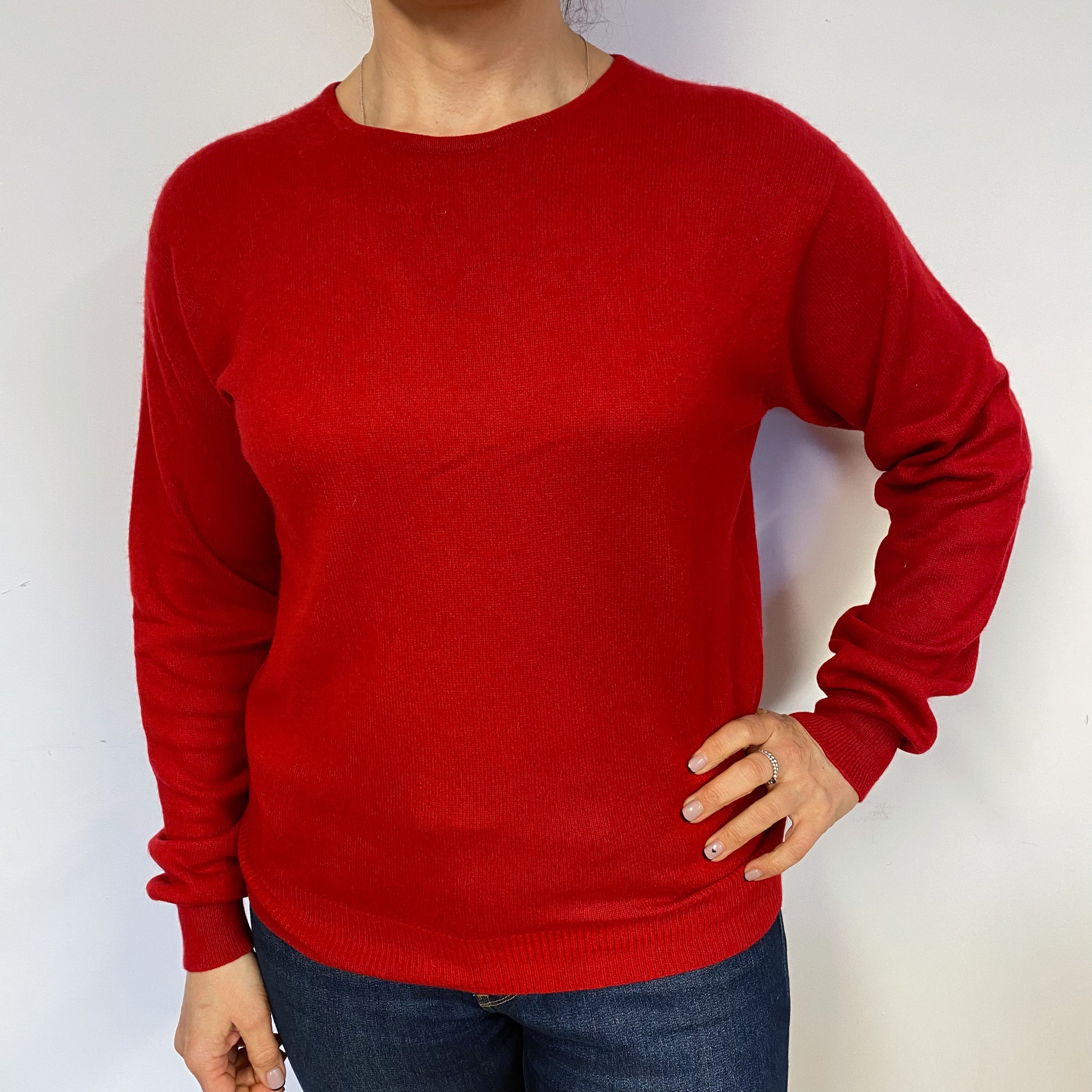 Scarlett Red Crew Neck Jumper Large