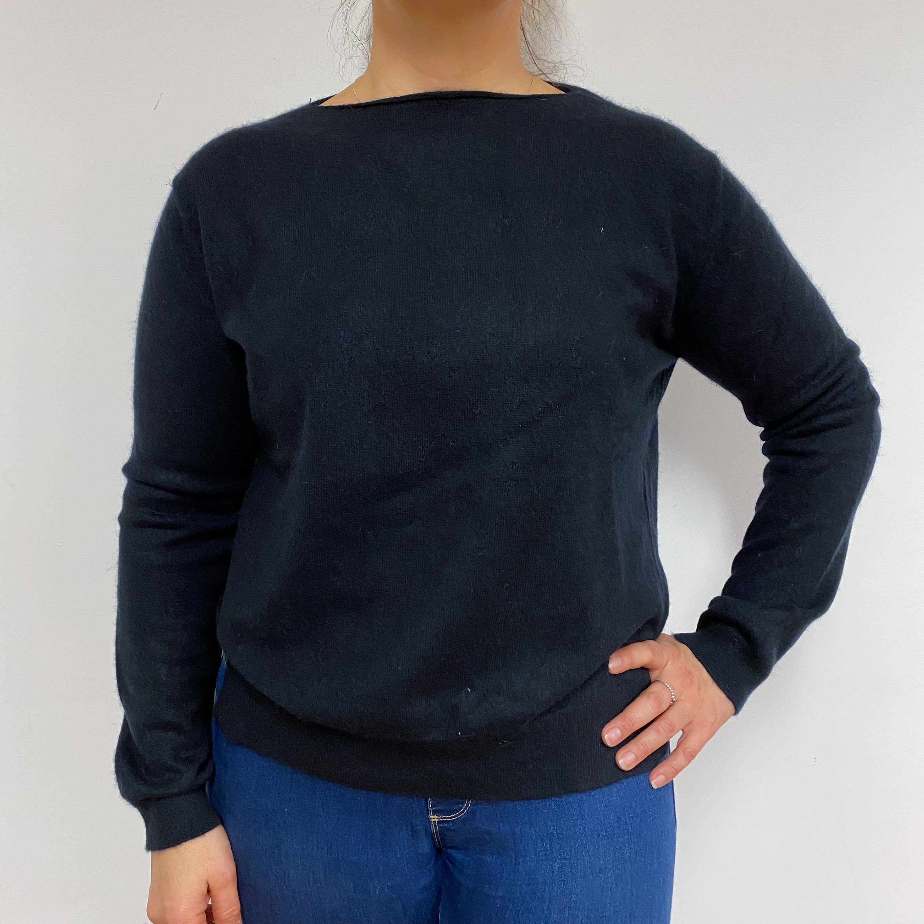 Black Crew Neck Jumper Large