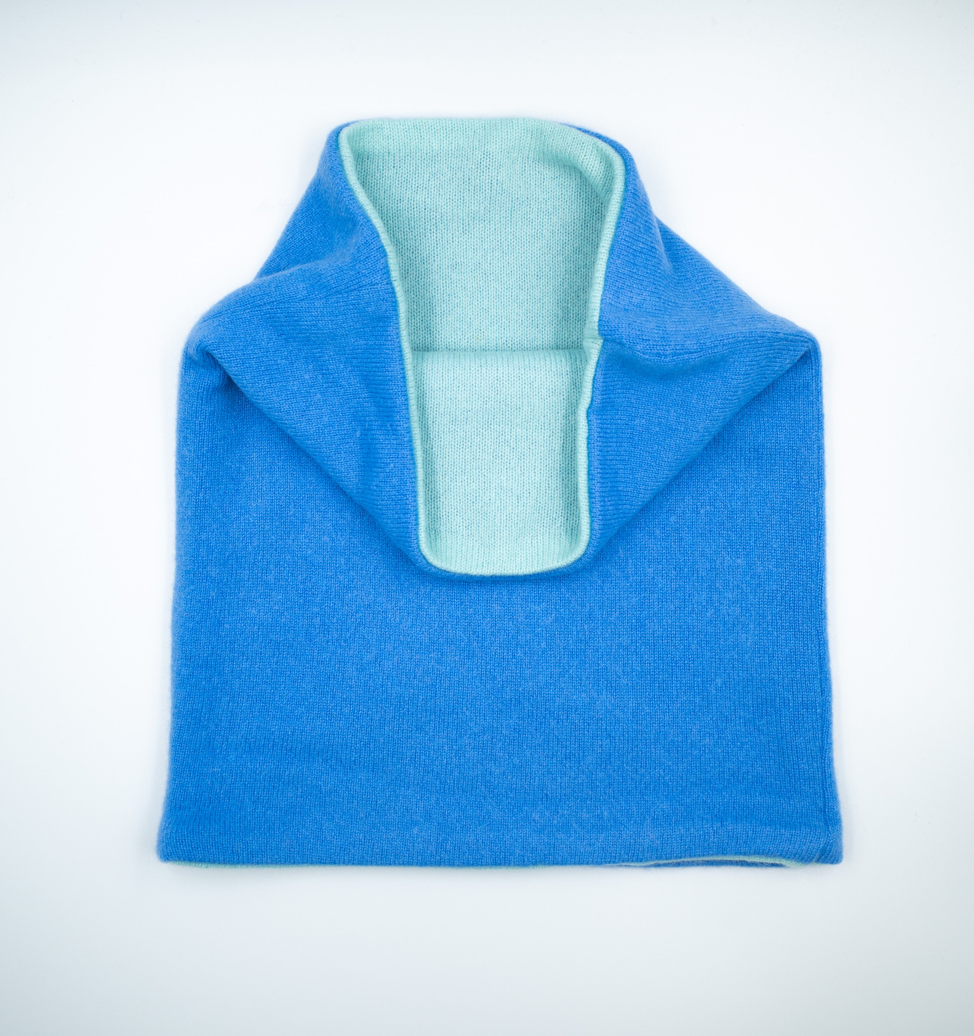 Cornflower and Mint Luxury Double Layered Snood