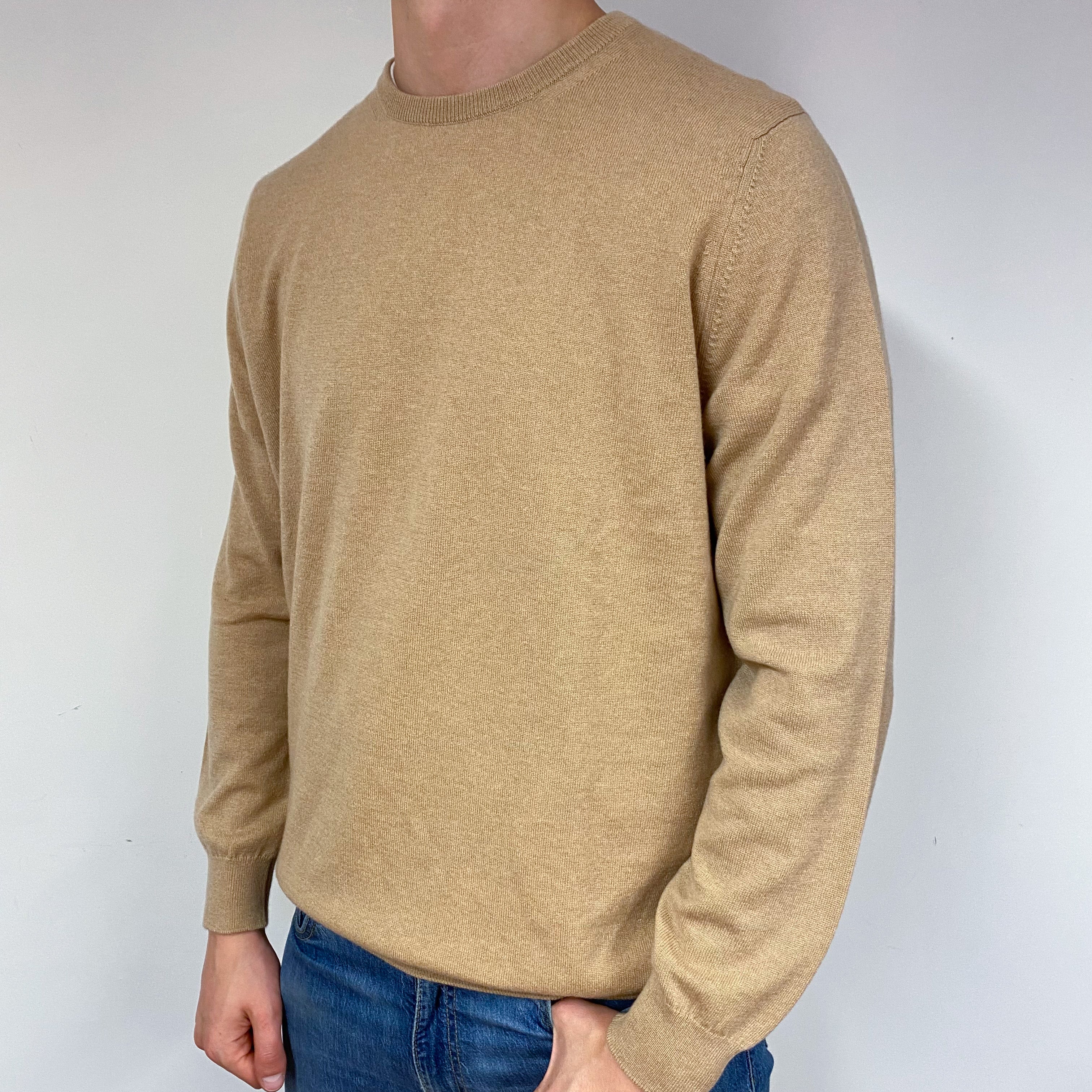 Men’s Brand New Scottish Camel Jumper Extra Extra Large