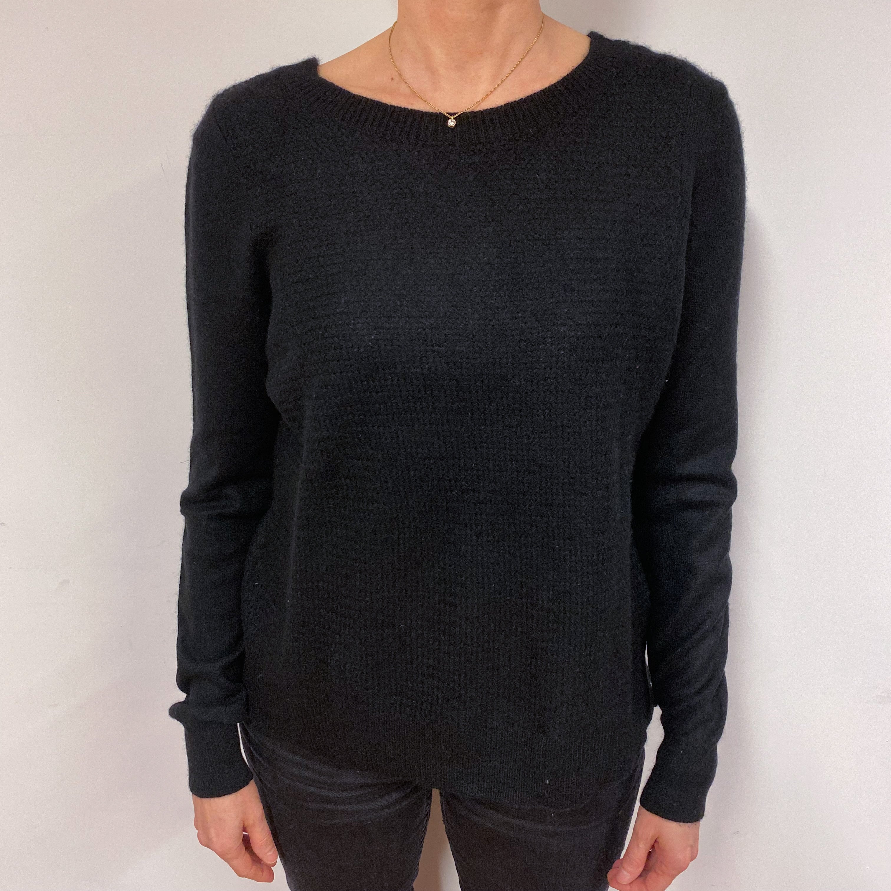 Black Crew Neck Jumper Small