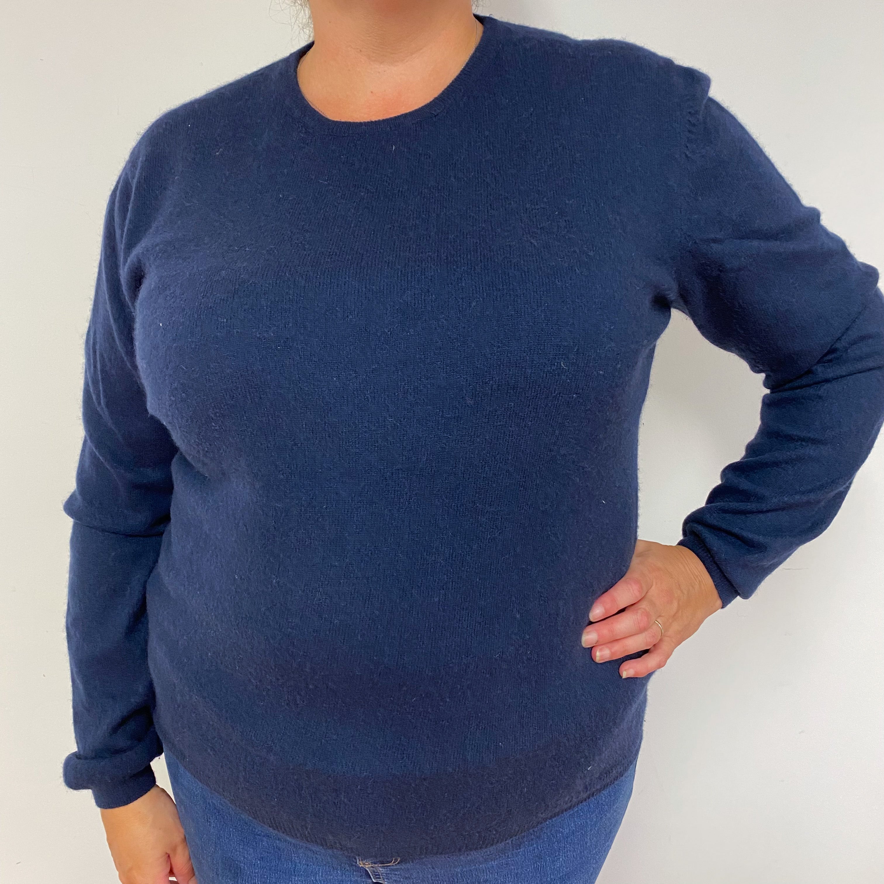 Navy Crew Neck Jumper Extra Large