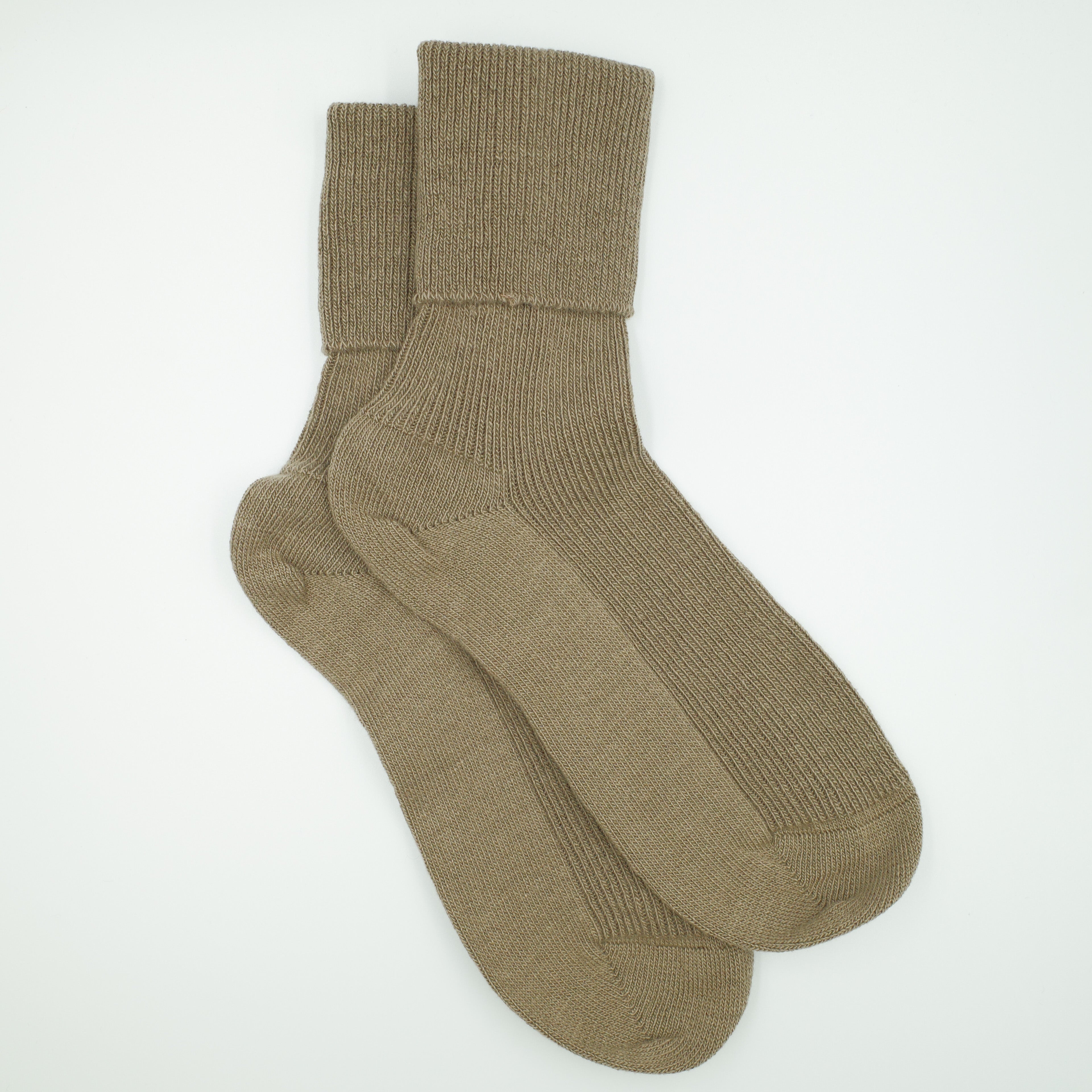 Taupe Ladies Cashmere Every Day Socks