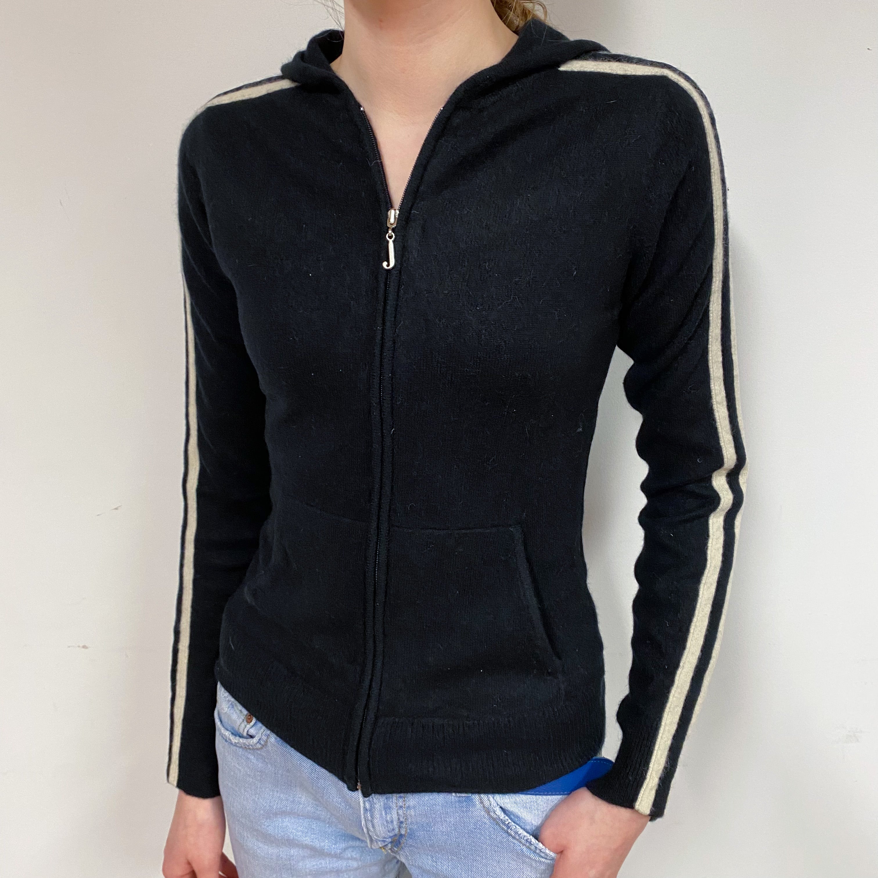 Juicy Culture Black Cashmere Hoodie Extra Small