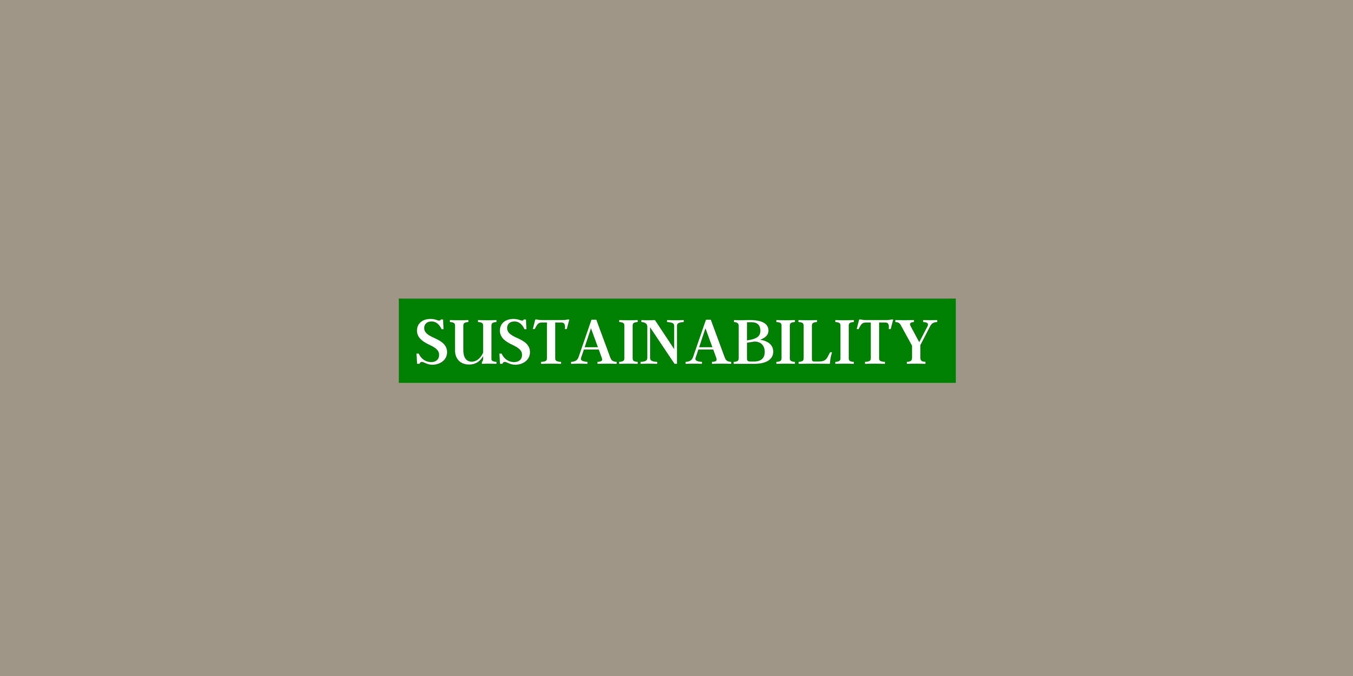 5 ways we are sustainable