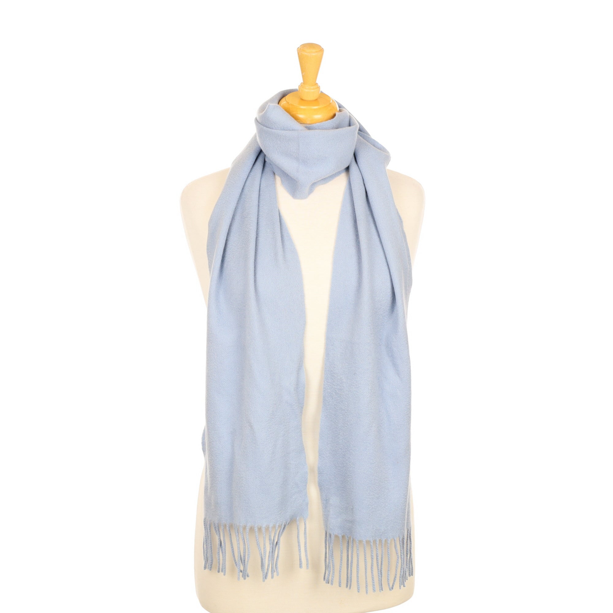 Baby Blue Cashmere Woven Scarf