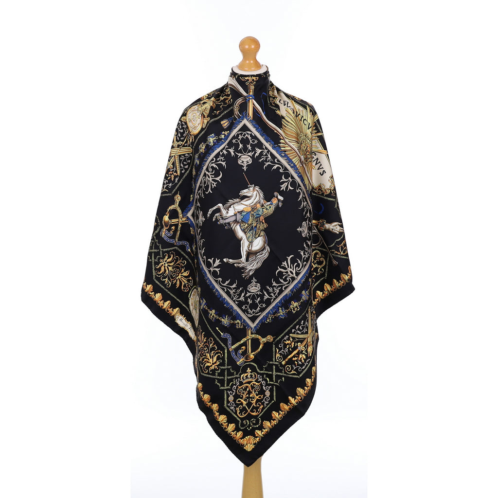 Hermès Lvdovicvs Magnvs Vintage Silk Scarf