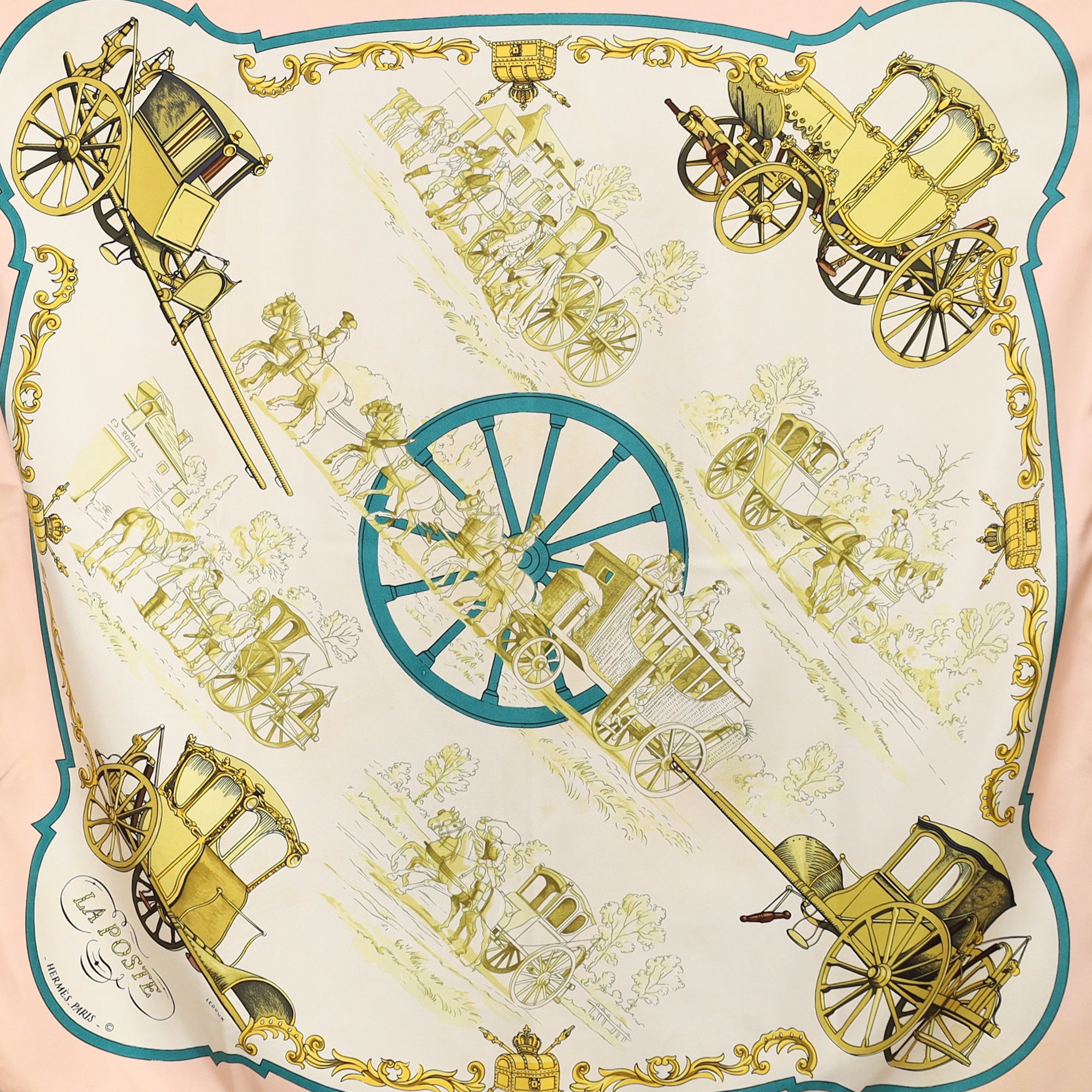Hermès La Poste Silk Scarf