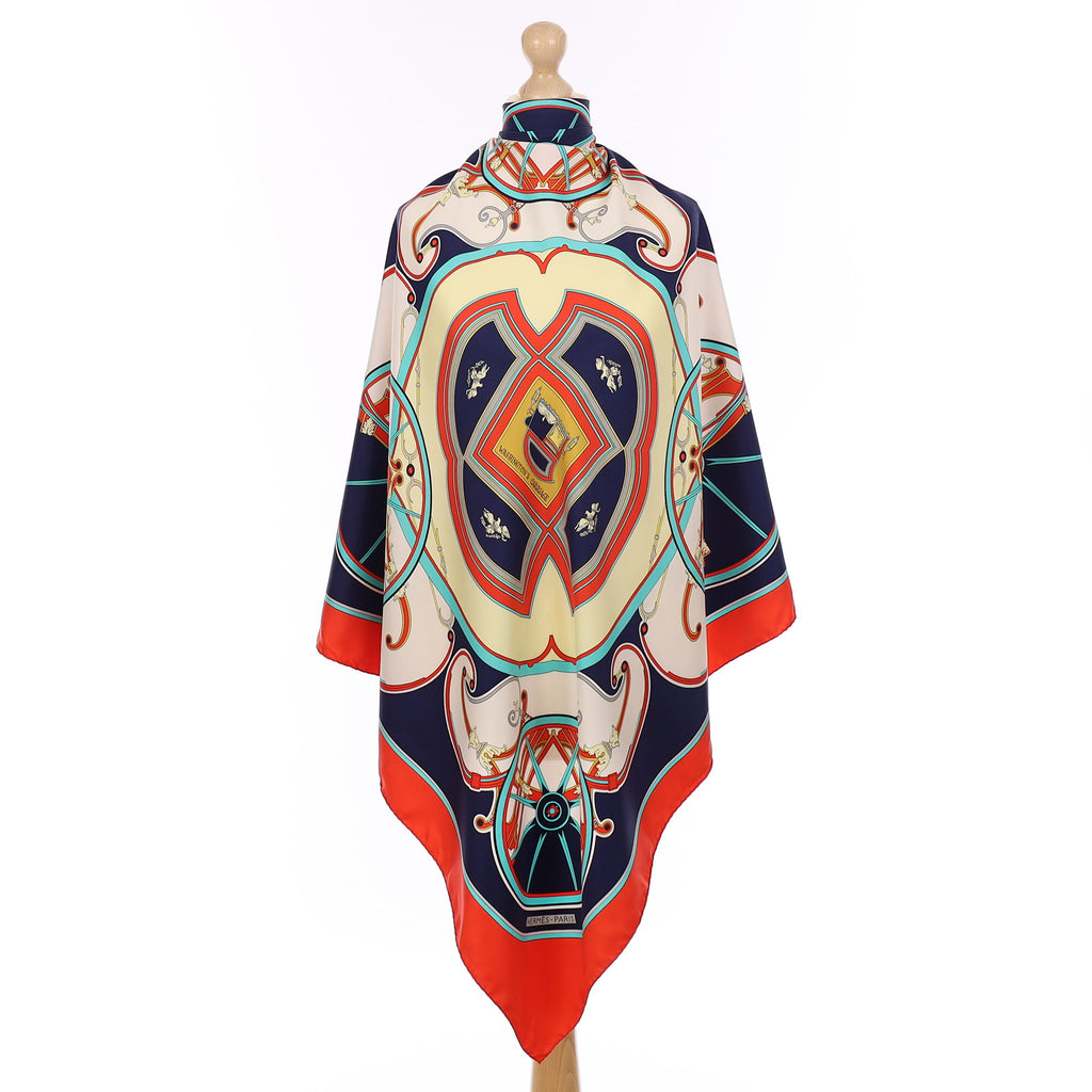 Hermès Washington’s Carriage Silk Scarf