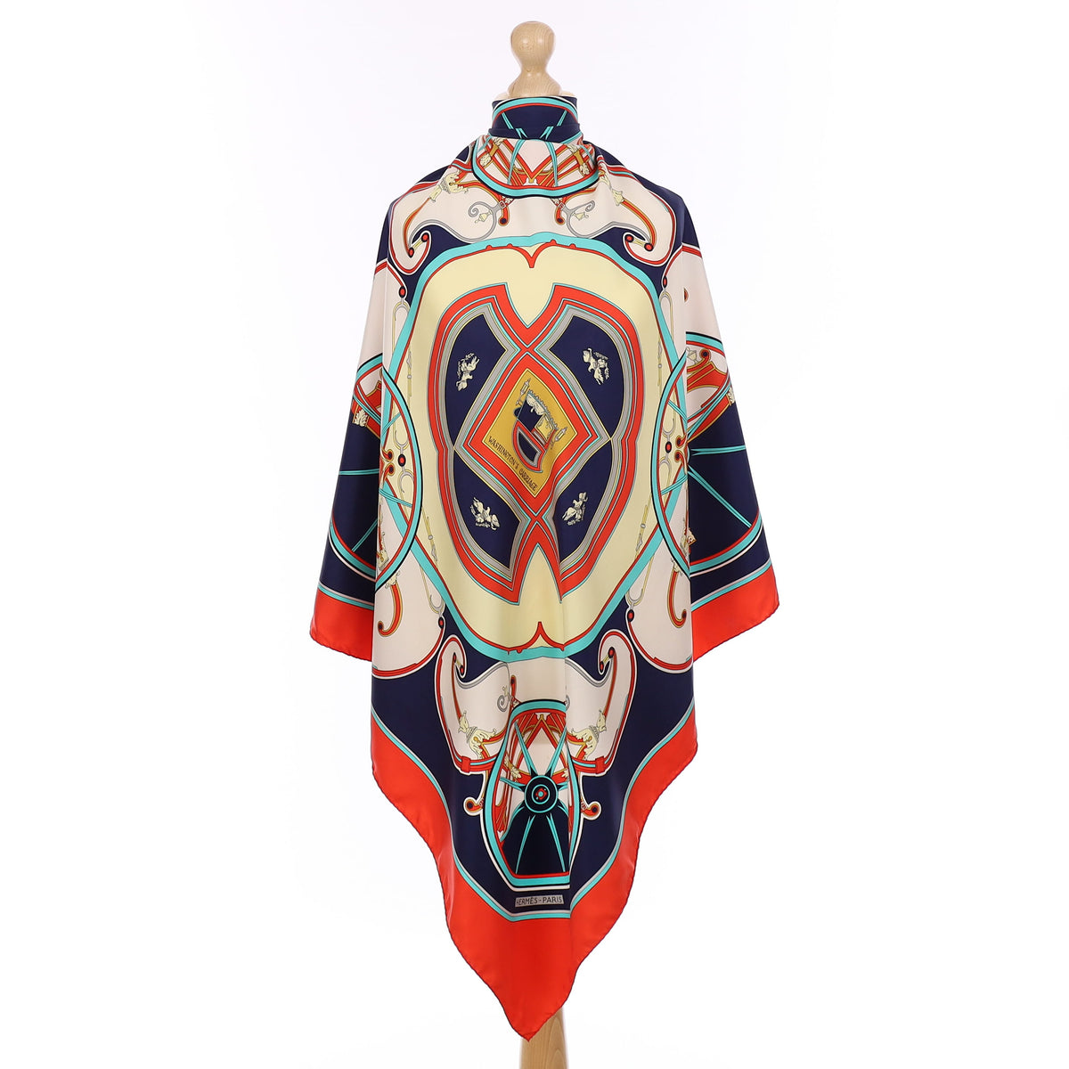 Hermès Washington’s Carriage Silk Scarf