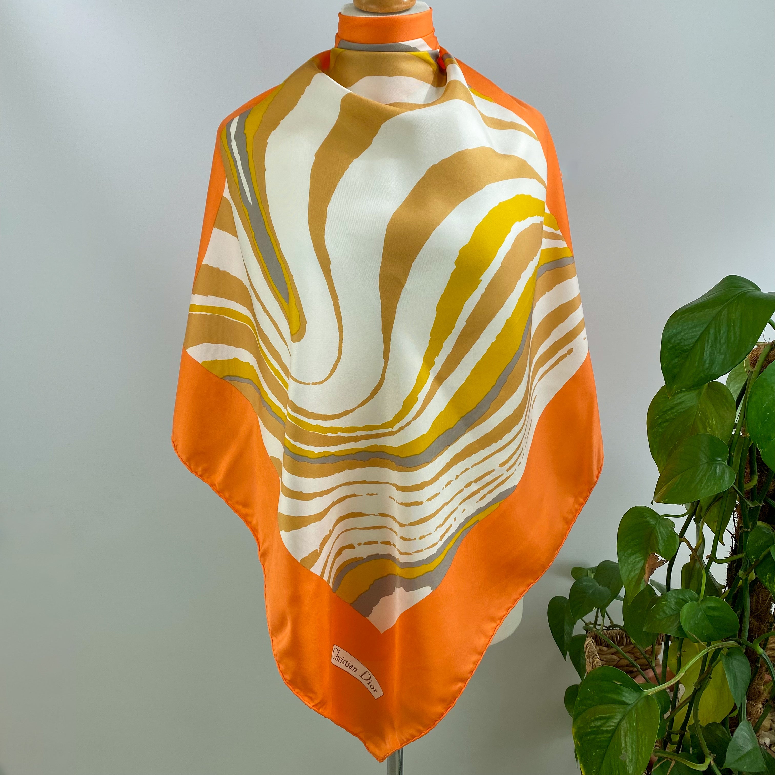 Immaculate Christian Dior Vintage Silk Scarf
