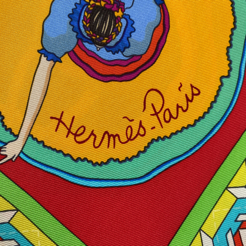 Hermès Belles Du Mexique Silk Scarf Quite Rare