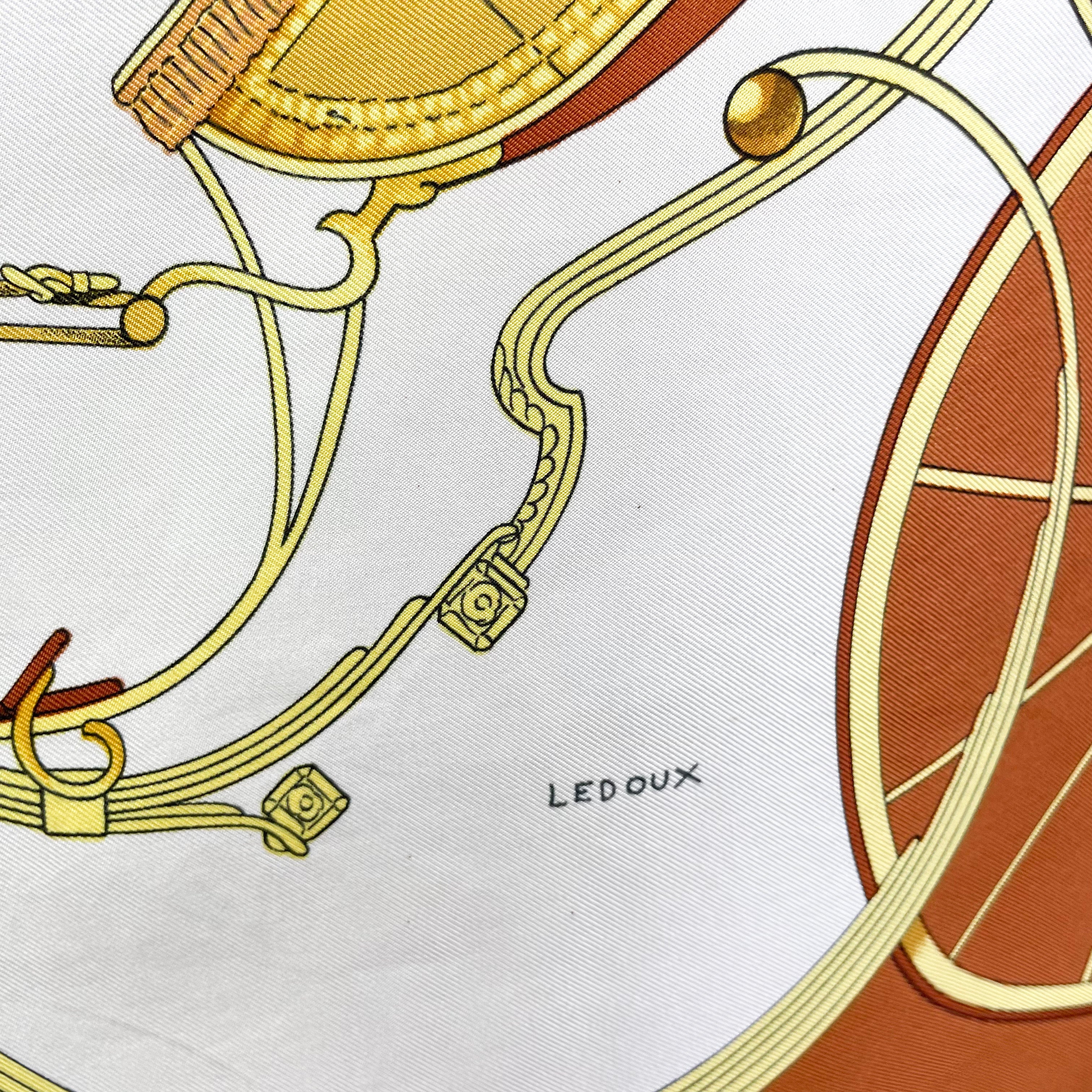 Boxed Hermes Springs Vintage Silk Scarf