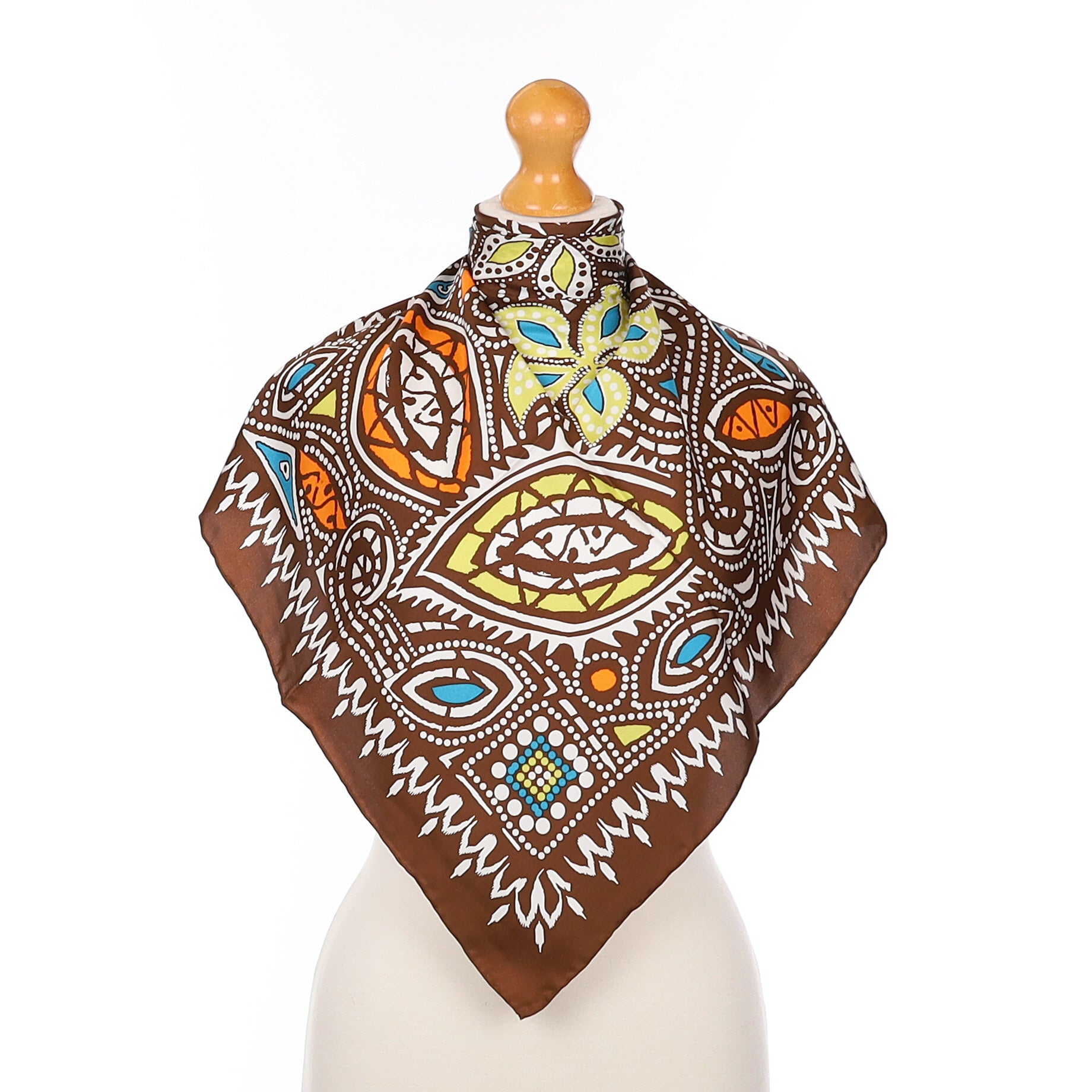 Brand New Jammers & Leufgen Tribal Design Silk Scarf