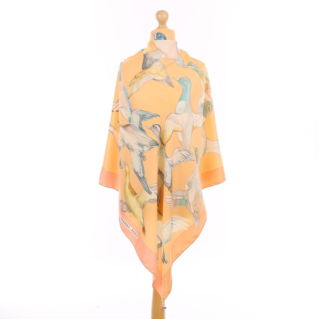 Hermès Sauvagine En Vol Silk Scarf
