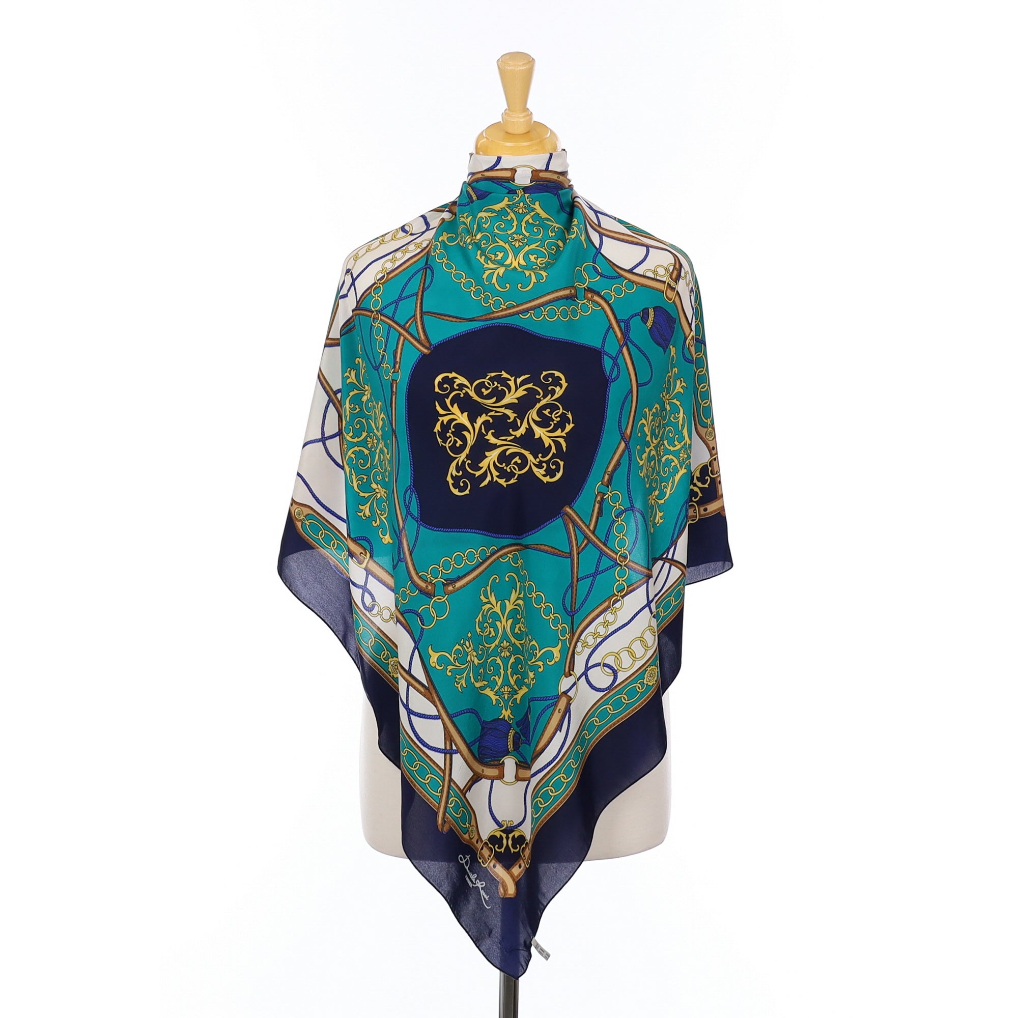 Equestrian Vintage Silk Scarf