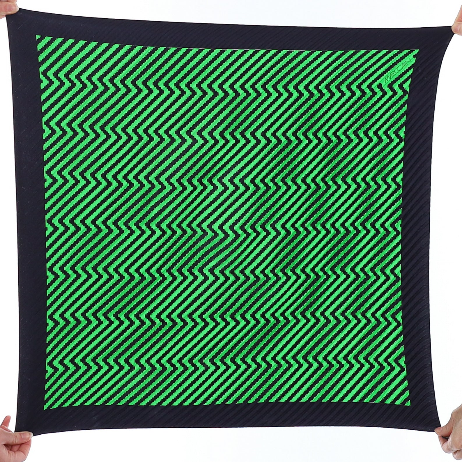 Marc Cain Pleated Silk Scarf