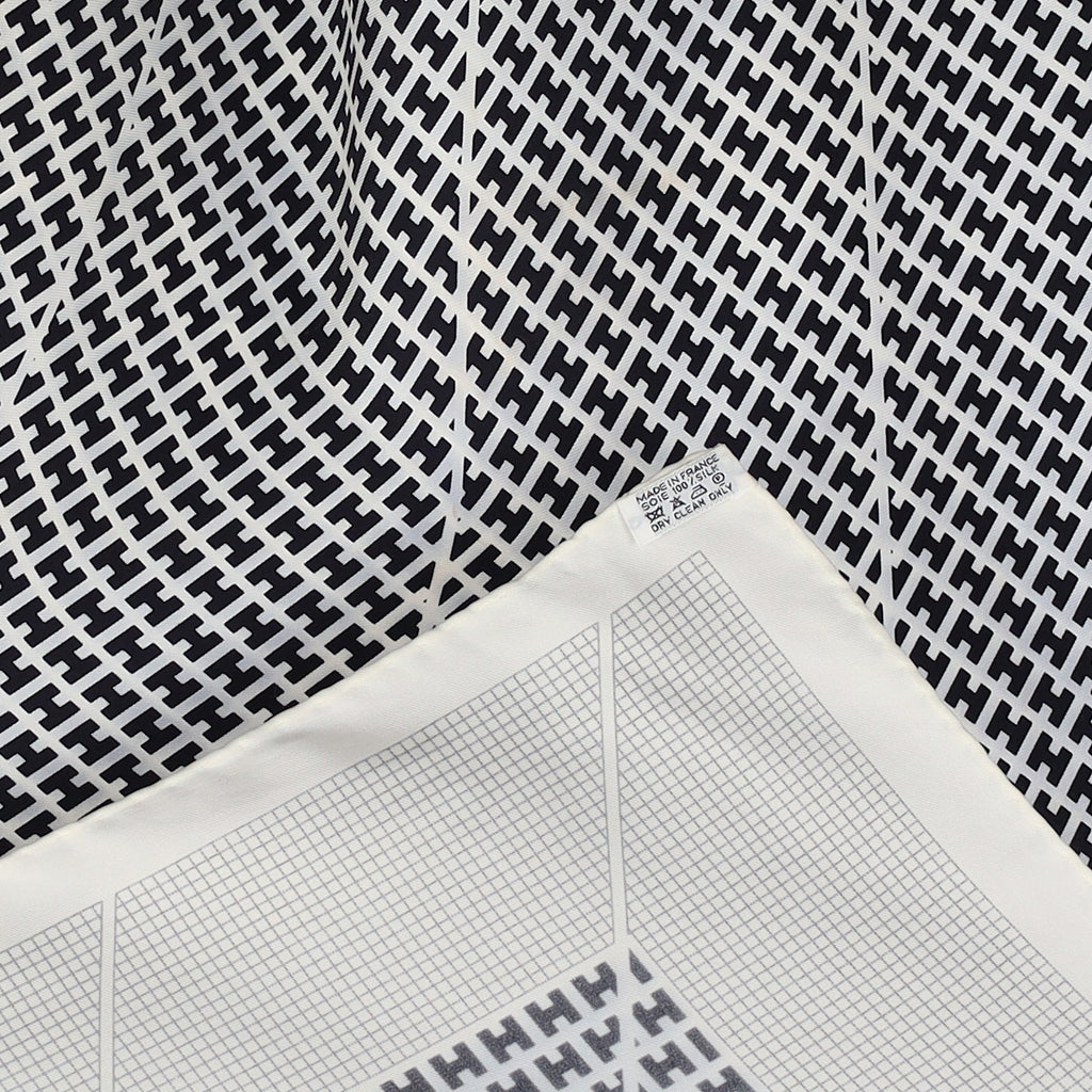 Hermès H En Biais Silk Scarf