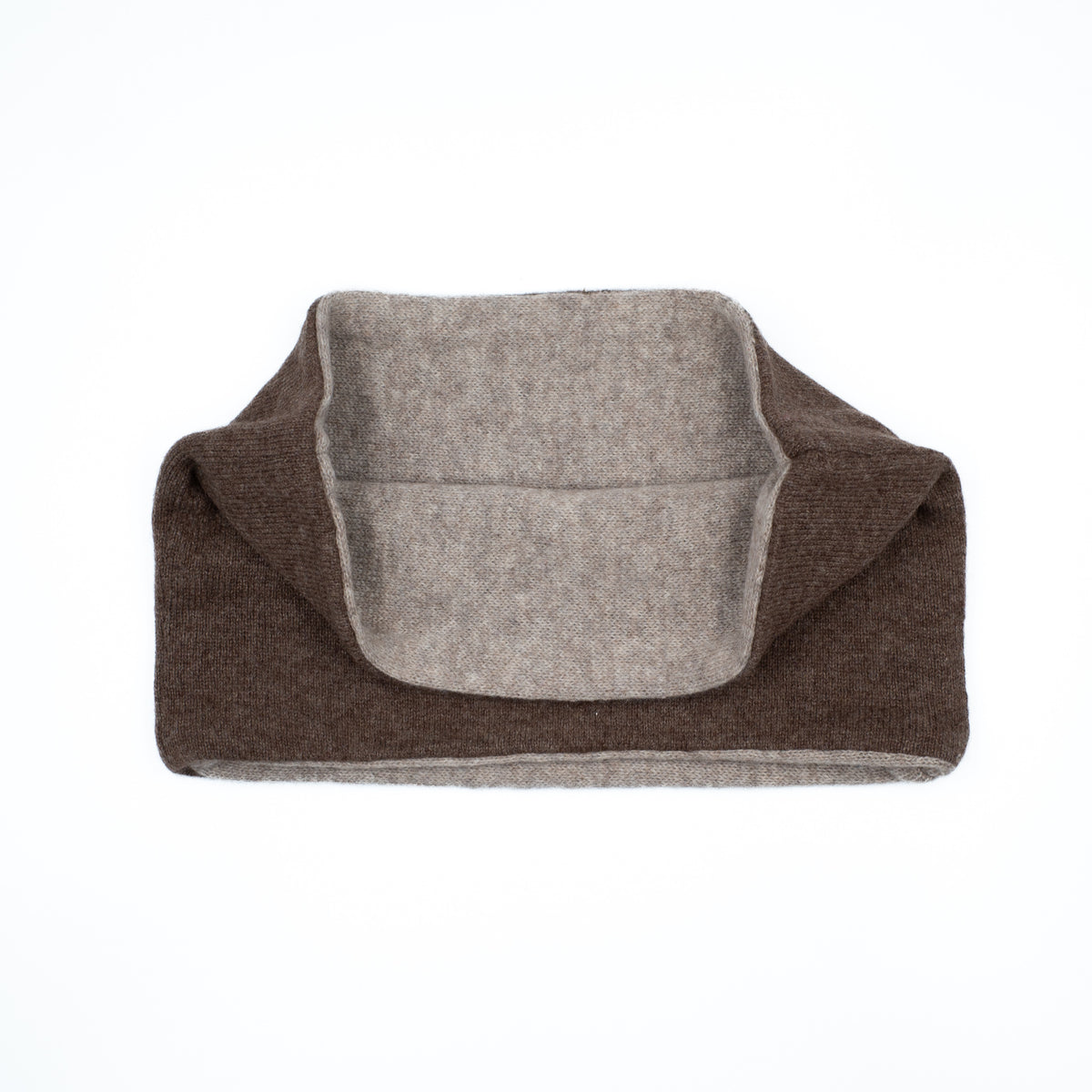 Men’s Mole Brown and Taupe Neck Warmer