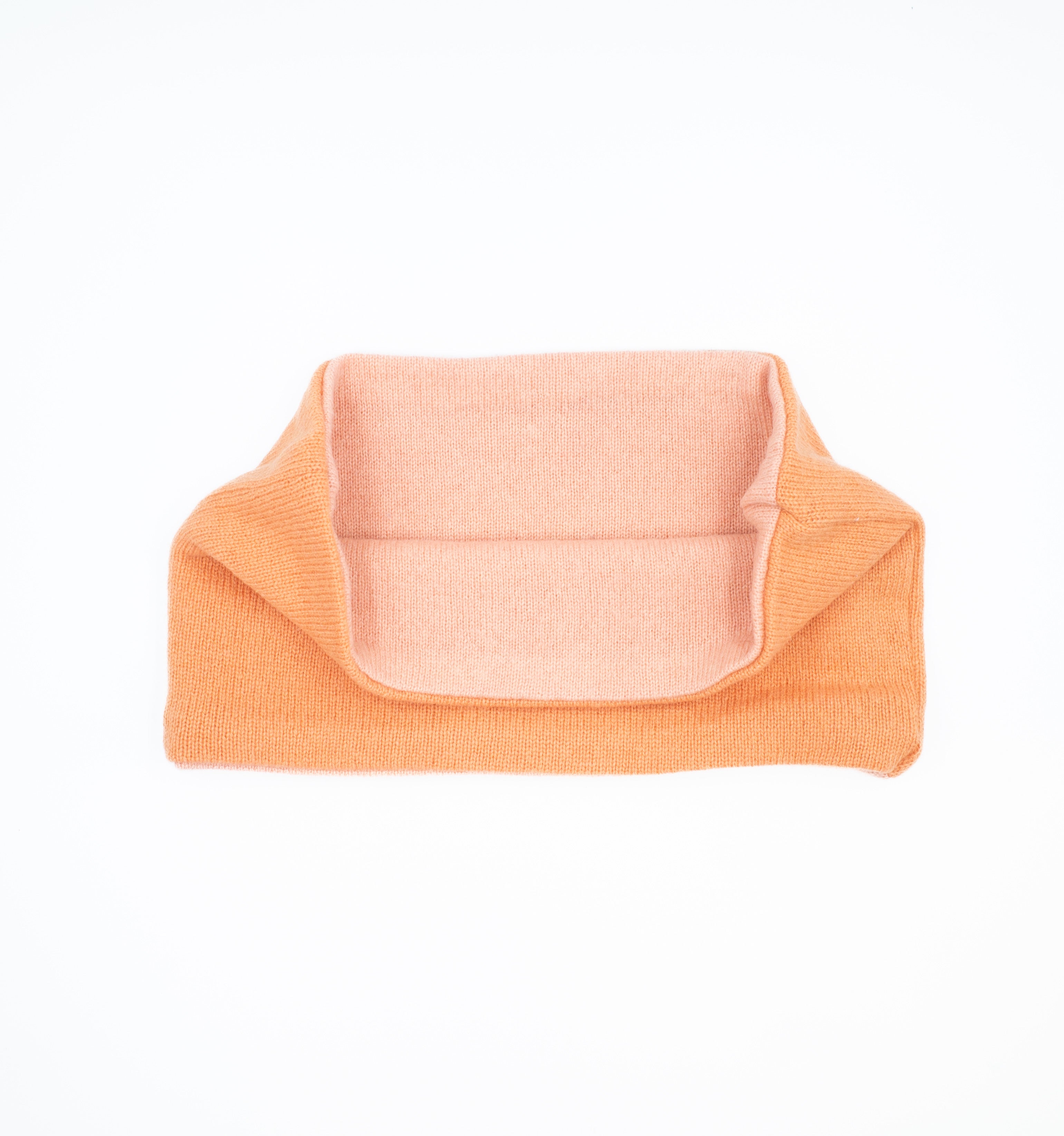 Tangerine Orange and Salmon Pink Neck Warmer