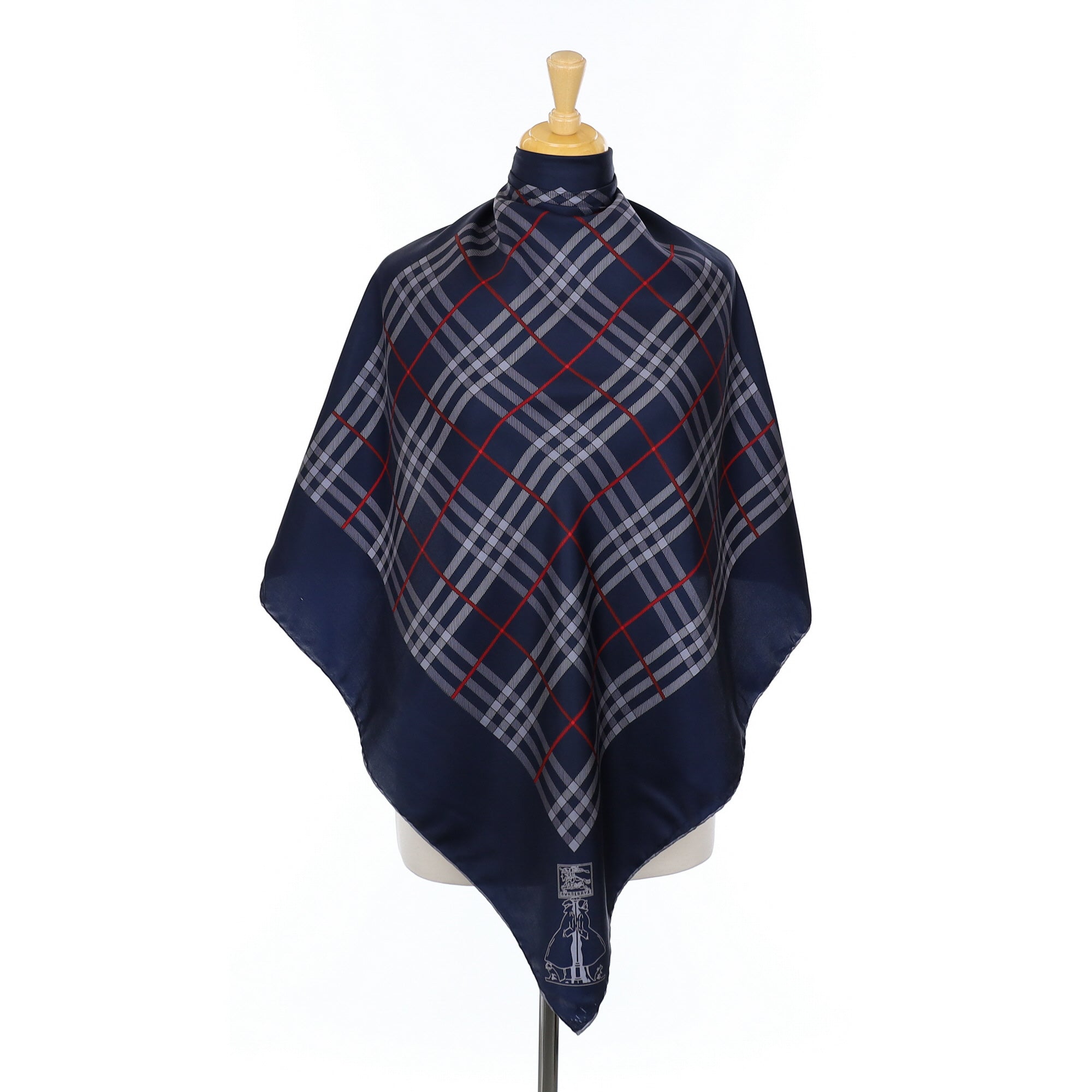 Burberry Checked Vintage Silk Scarf
